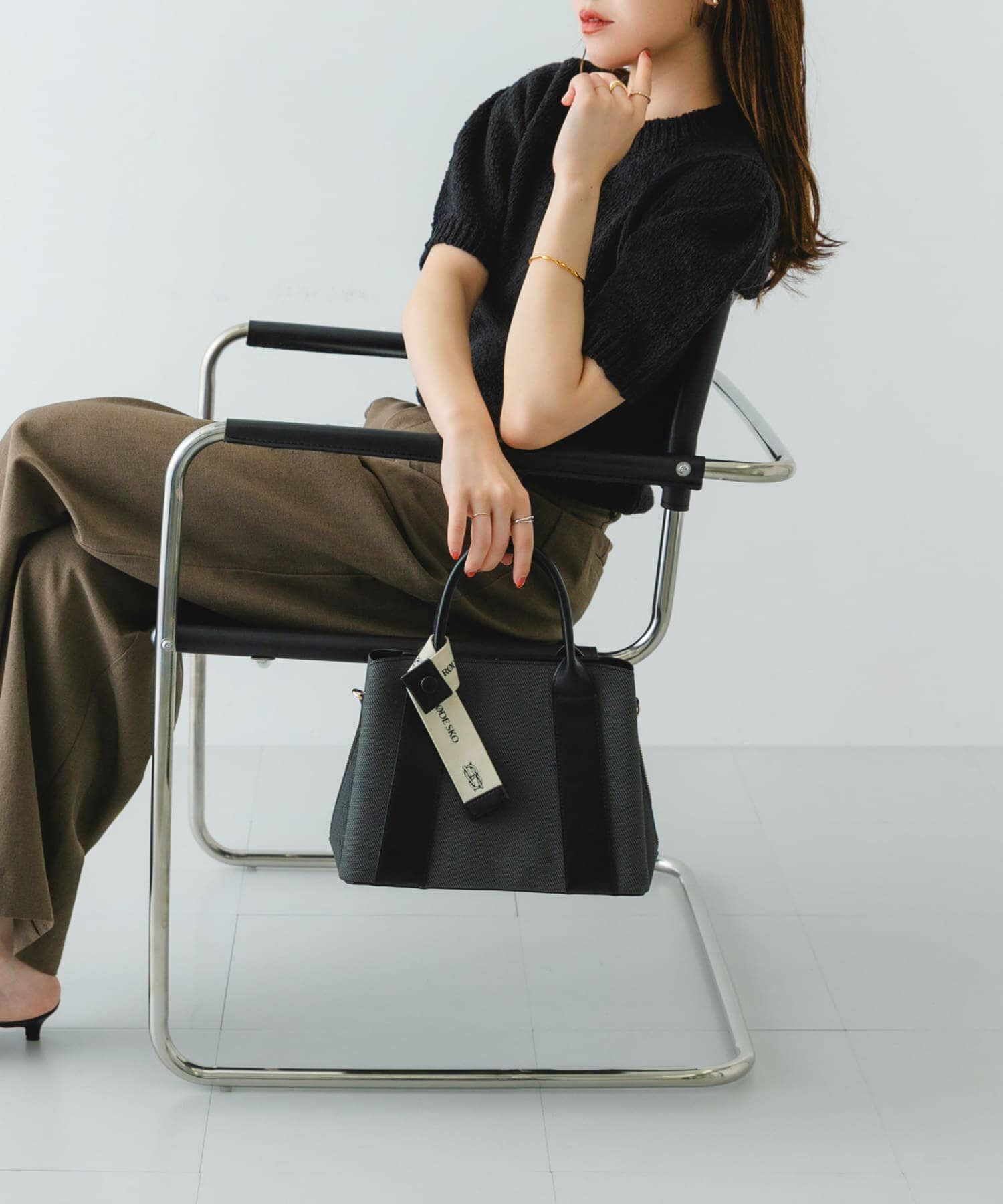 RODE SKO「ロゴリボン付2WAYハンドバッグ」|ハンドバッグ|