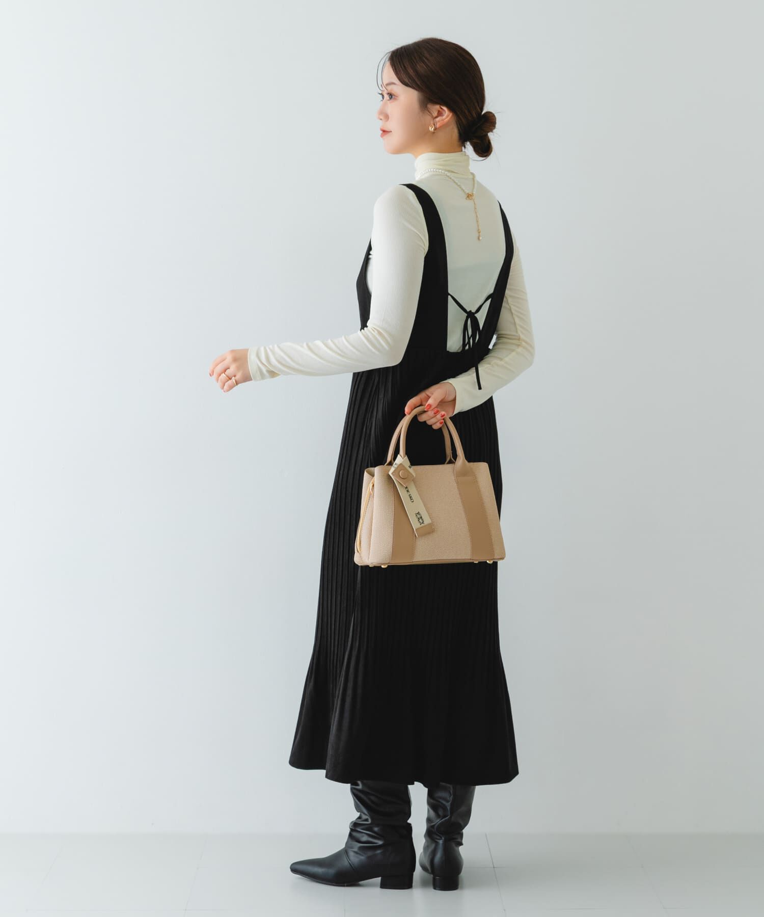 RODE SKO「ロゴリボン付2WAYハンドバッグ」|ハンドバッグ|