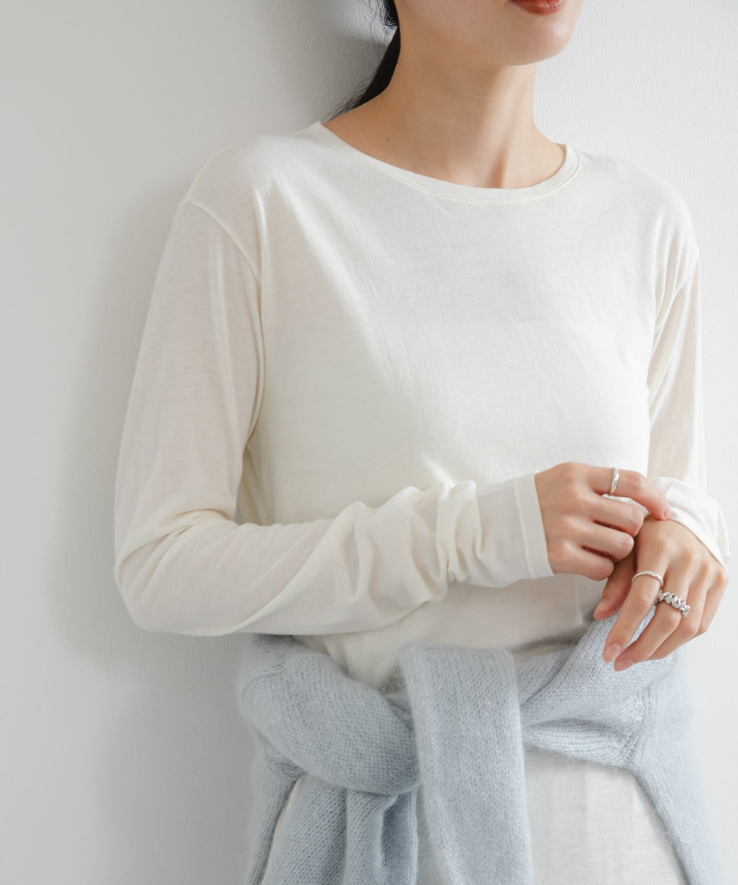 URBAN RESEARCH「ウールコットンロングスリーブカットソー」|Tシャツ・カットソー|