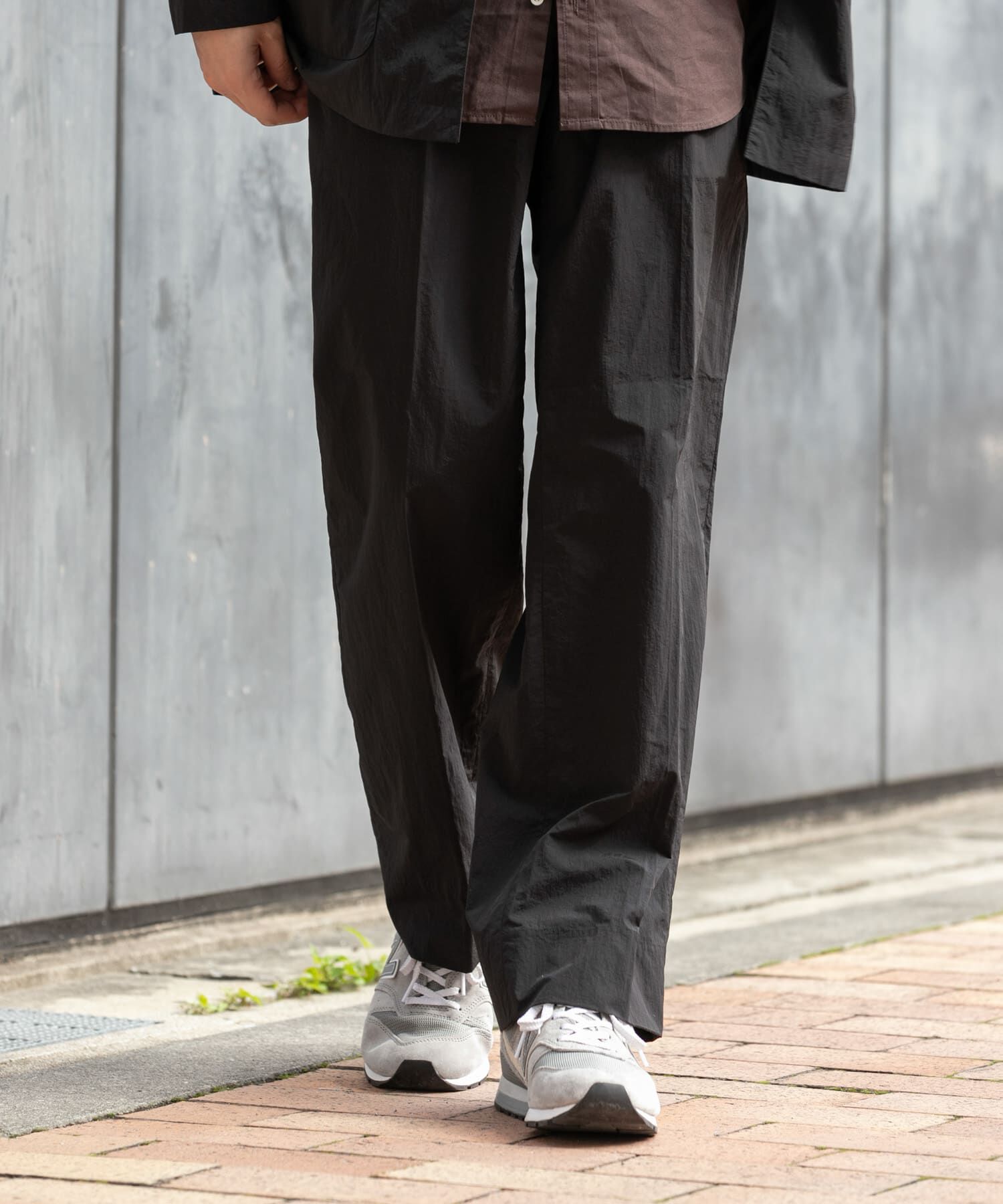 URBAN RESEARCH ROSSO「3H Dry Fabricナイロンリラックスパンツ」|その他|ブラック