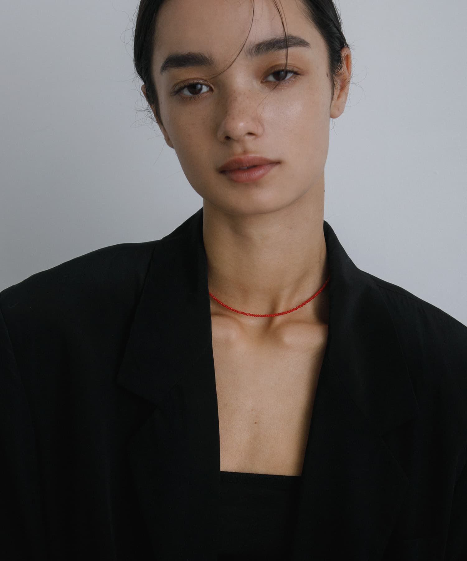 URBAN RESEARCH「decor『デコール』　Cut beads necklace」|ネックレス|レッド