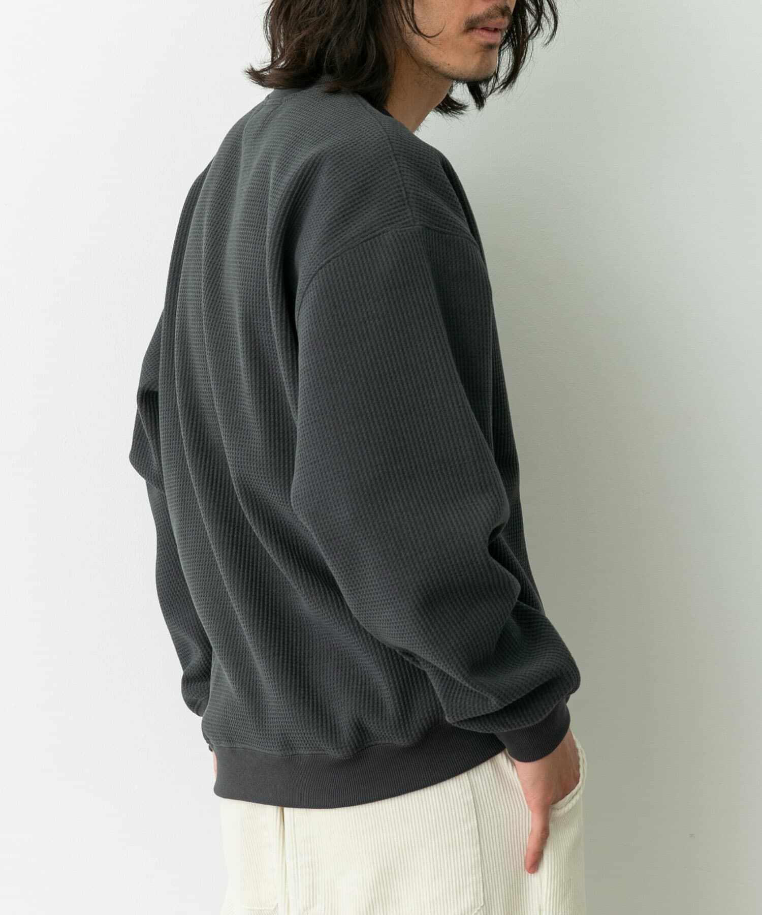 Sonny Label 「裏起毛ワッフルリラックスフィットプルオーバー」|Tシャツ・カットソー|