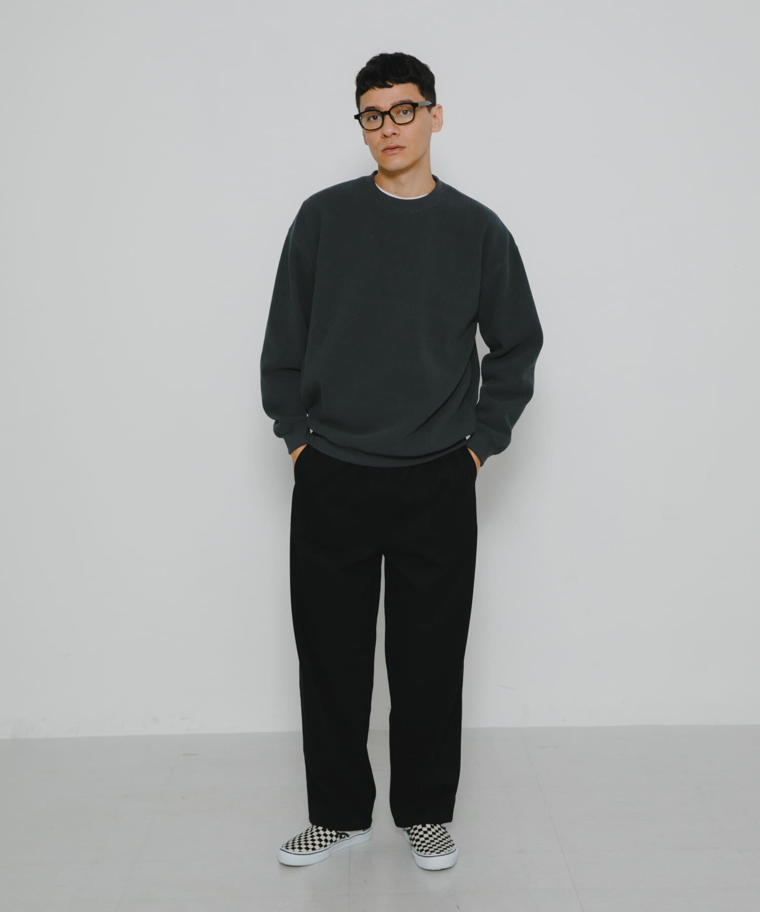 Sonny Label 「裏起毛ワッフルリラックスフィットプルオーバー」|Tシャツ・カットソー|