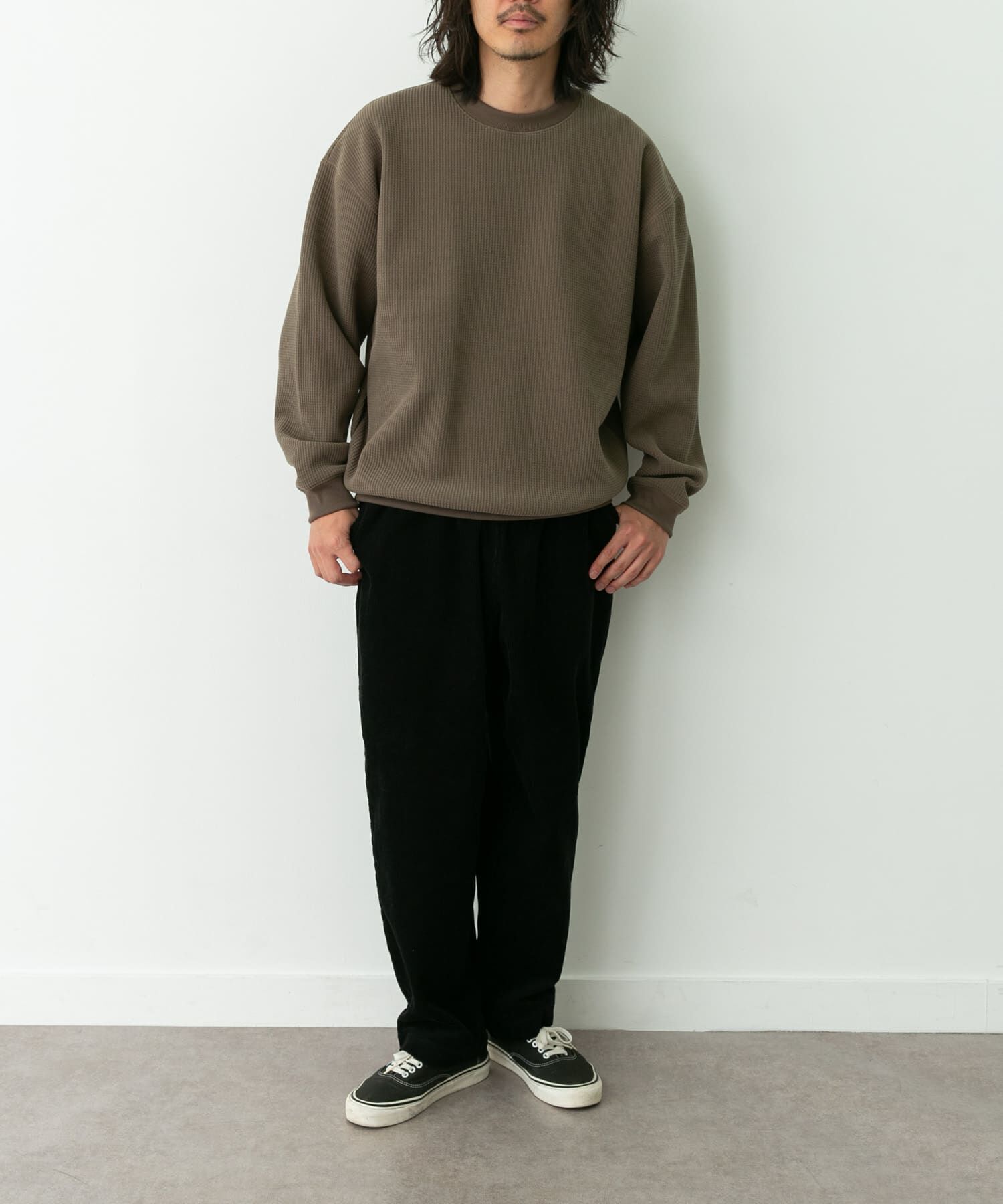 Sonny Label 「裏起毛ワッフルリラックスフィットプルオーバー」|Tシャツ・カットソー|