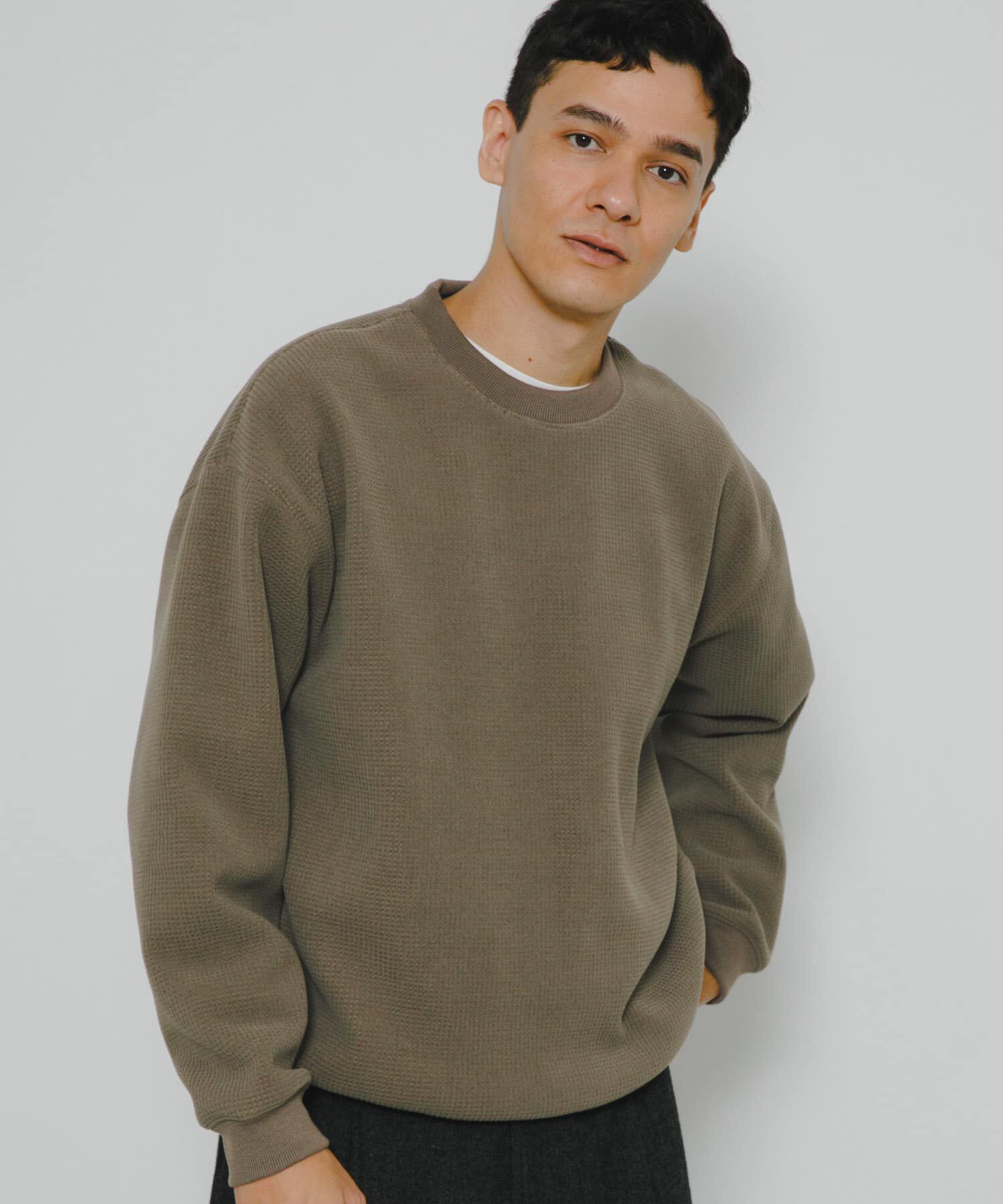 Sonny Label 「裏起毛ワッフルリラックスフィットプルオーバー」|Tシャツ・カットソー|