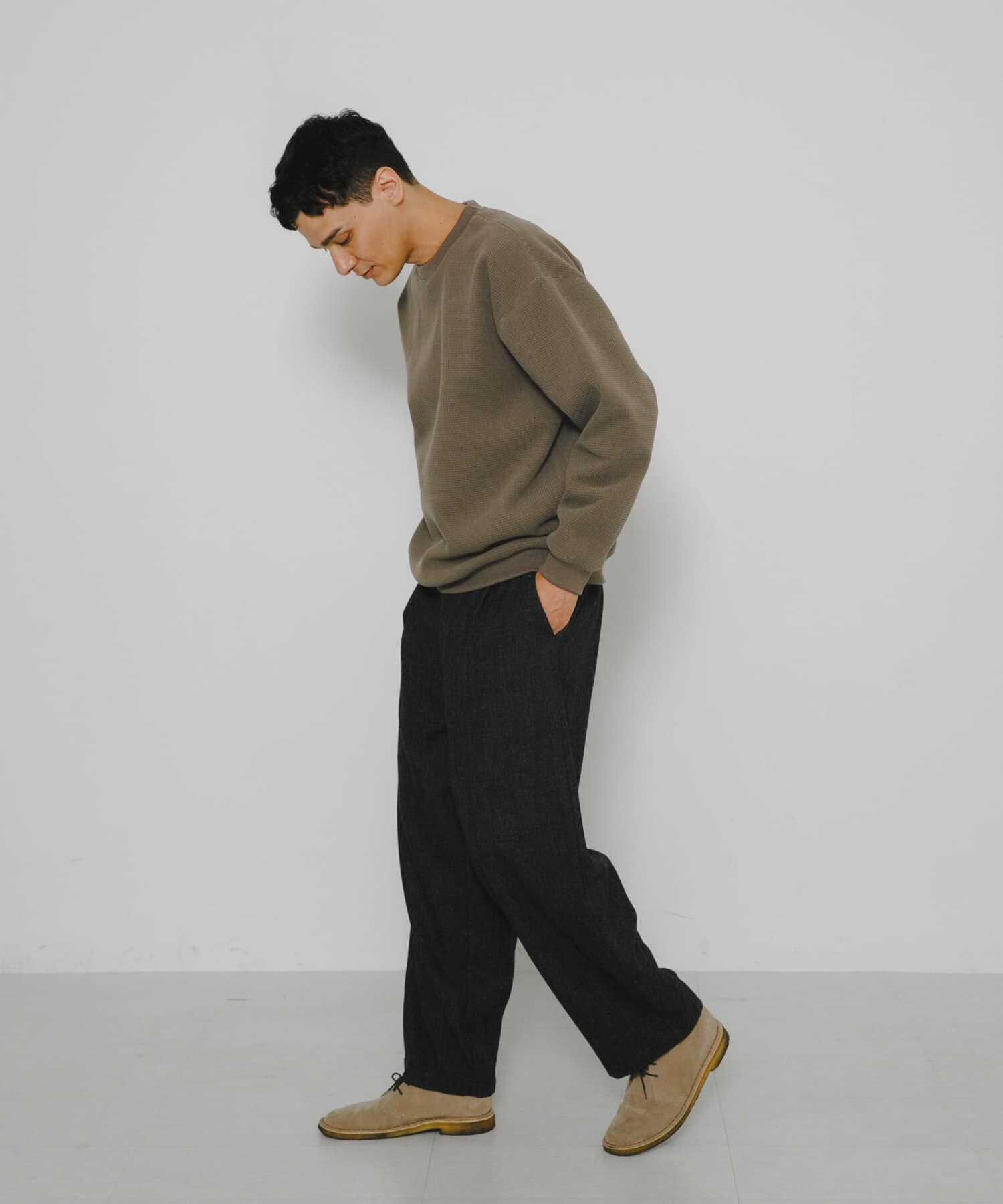 Sonny Label 「裏起毛ワッフルリラックスフィットプルオーバー」|Tシャツ・カットソー|