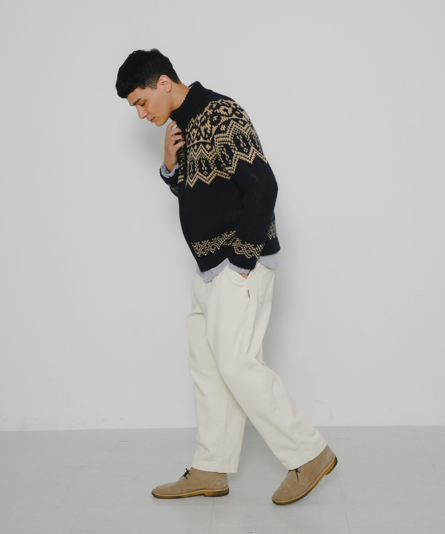 Sonny Label 「ジャガードジップアップニット」|ニット・セーター|