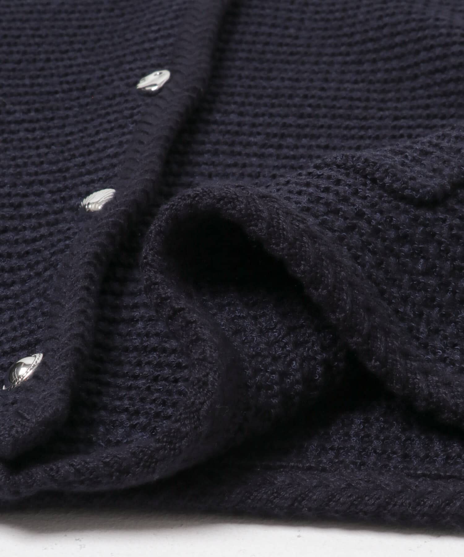 URBAN RESEARCH ROSSO「『WEB/一部店舗限定』ツイードノーカラーニットジャケット」|ノーカラージャケット|