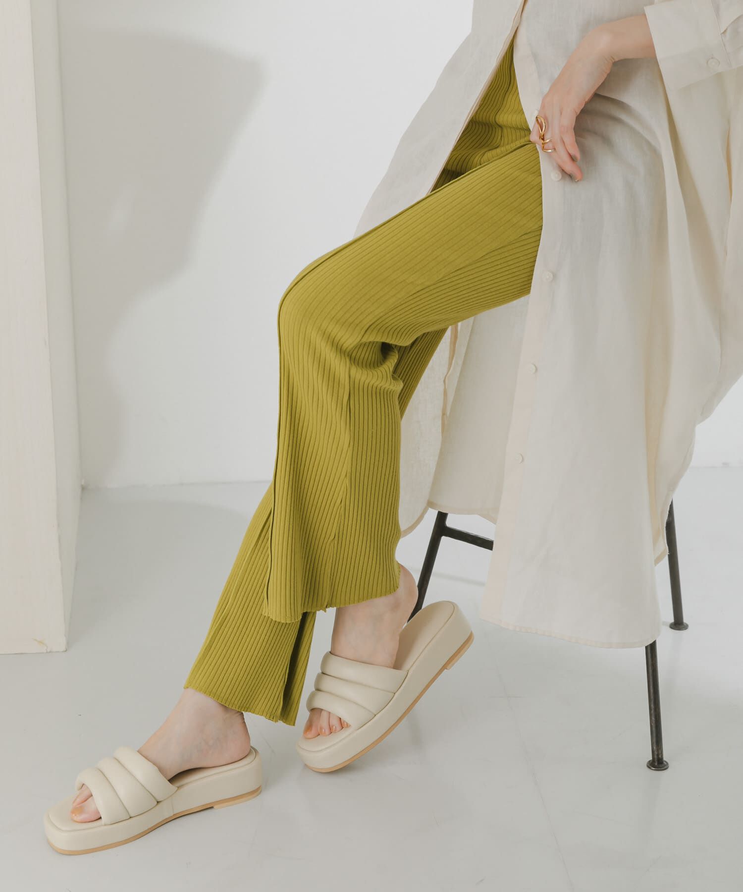  「メローリブフレアパンツ」|その他|