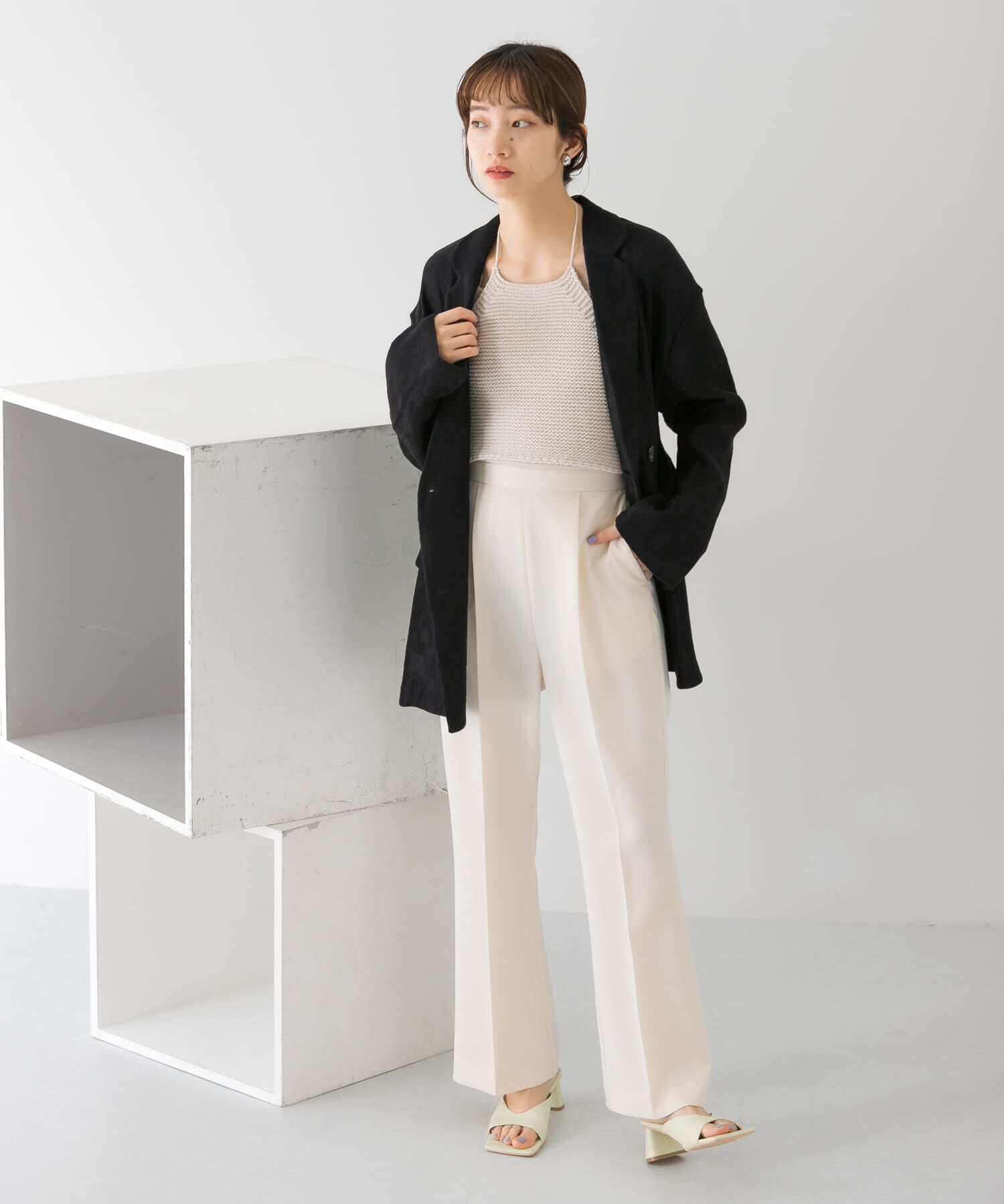  「スリムフレアイージーパンツ」|その他|