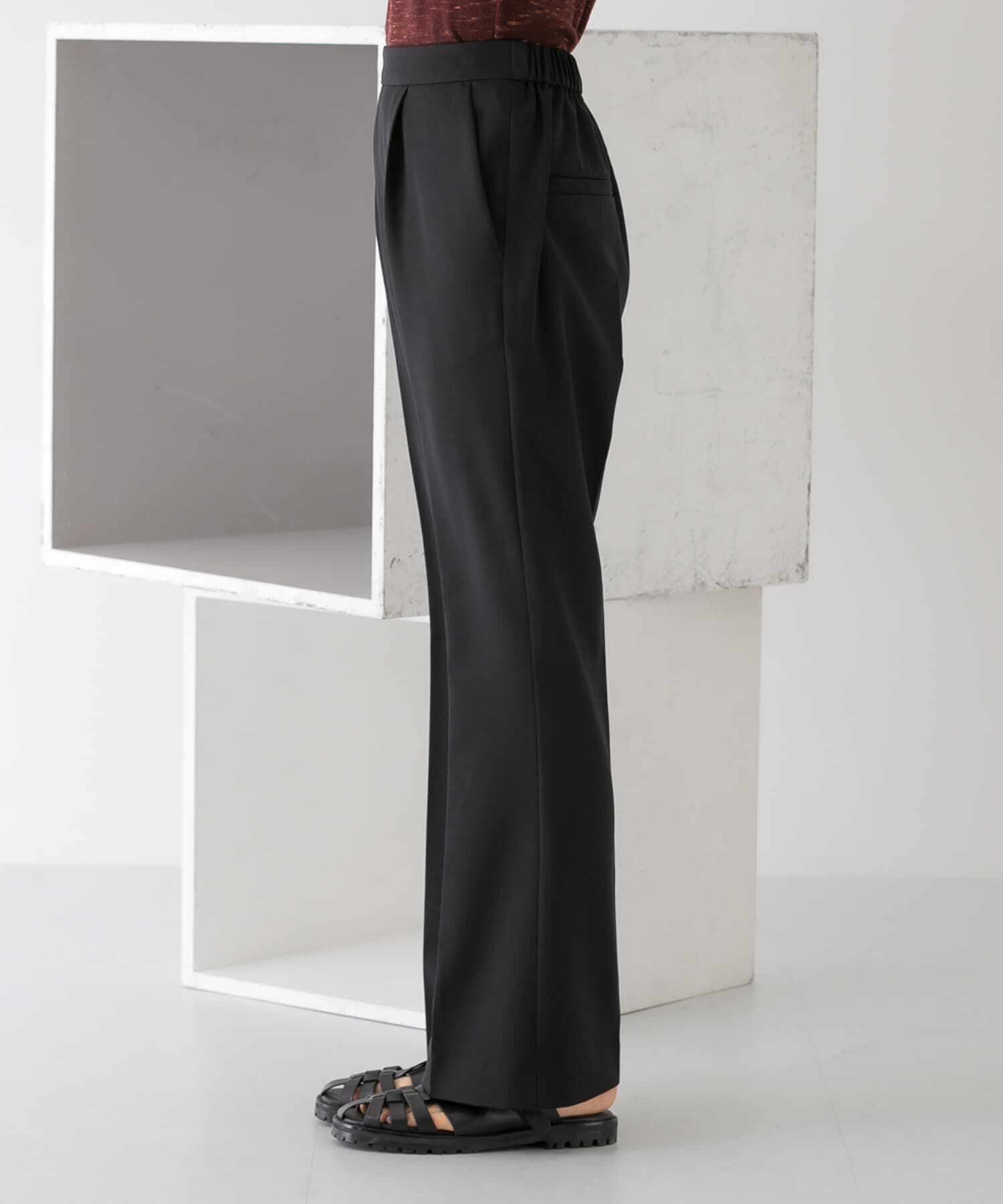  「スリムフレアイージーパンツ」|その他|