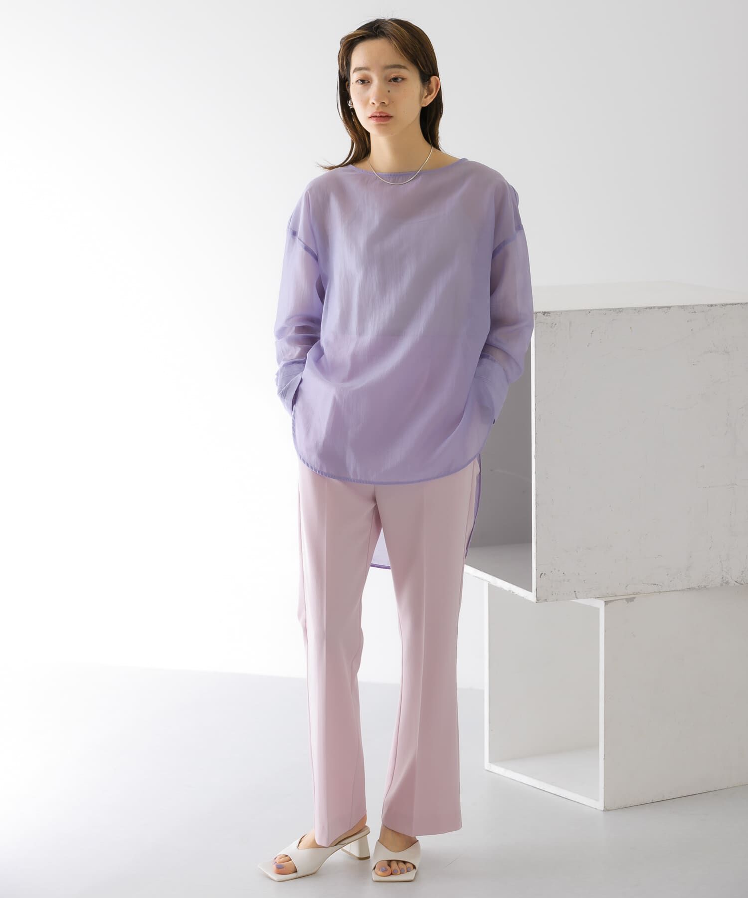  「スリムフレアイージーパンツ」|その他|