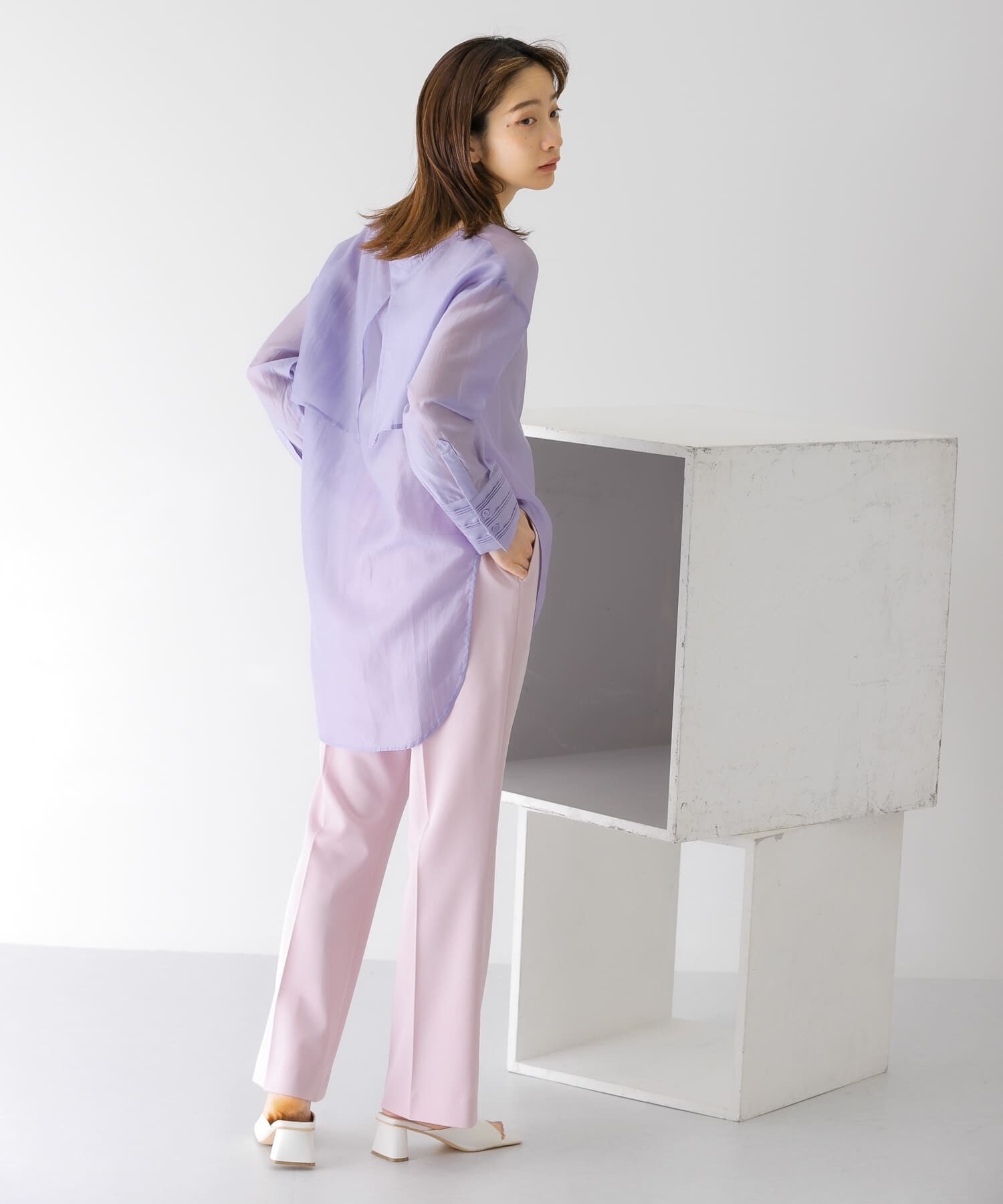  「スリムフレアイージーパンツ」|その他|