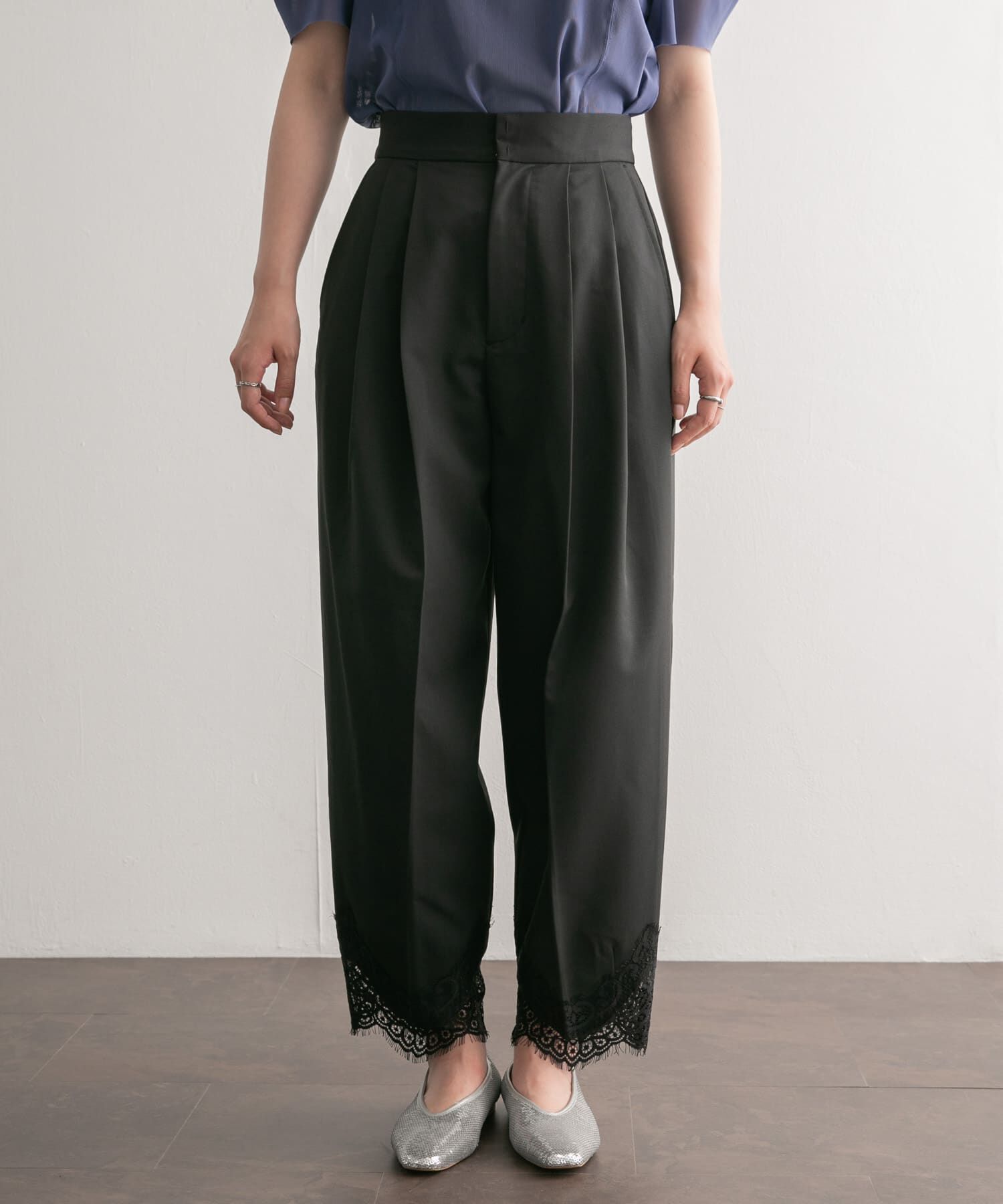  「レースヘムクロップドパンツ」|その他|