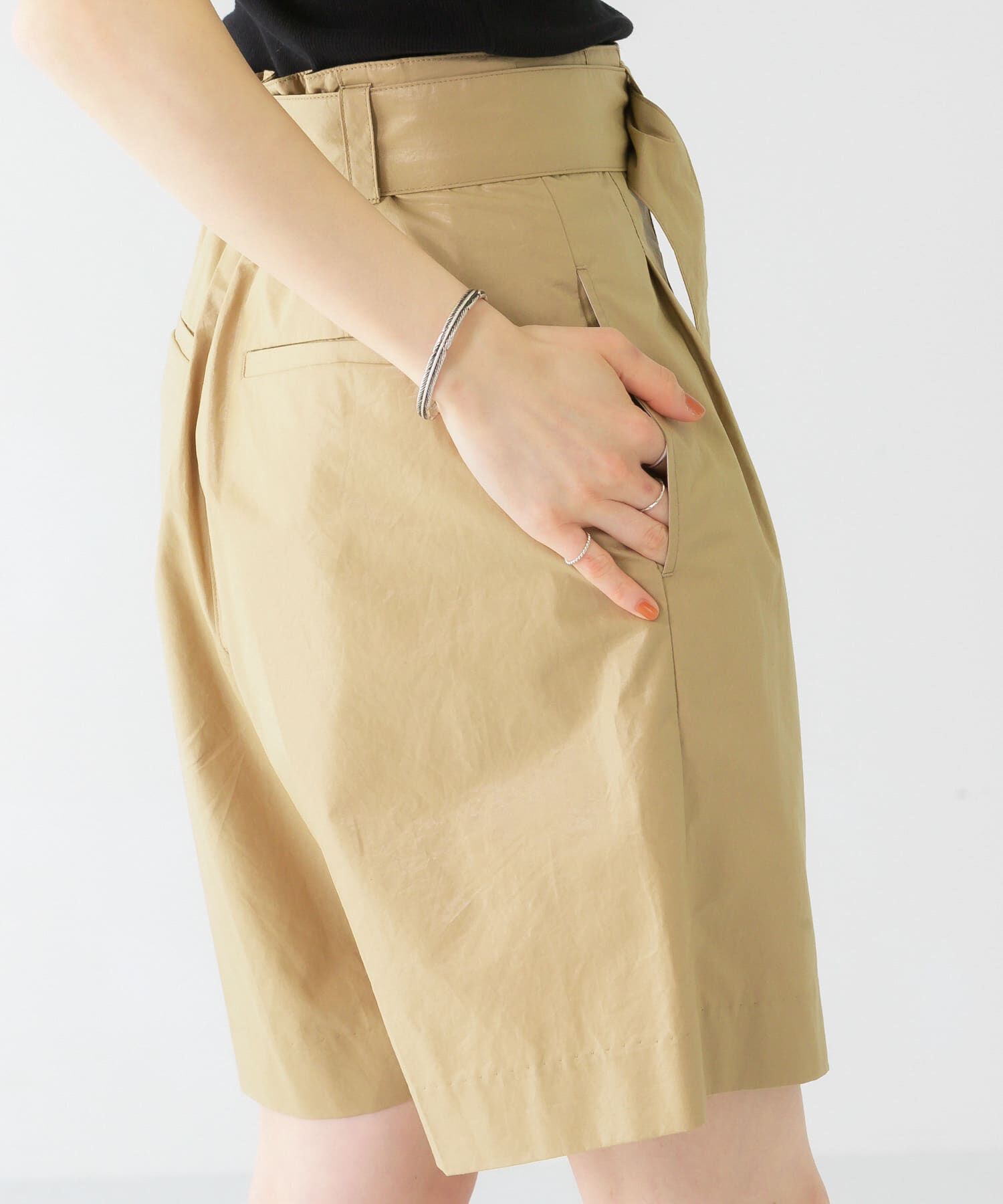  「ベルテッドコーティングハーフパンツ」|その他|