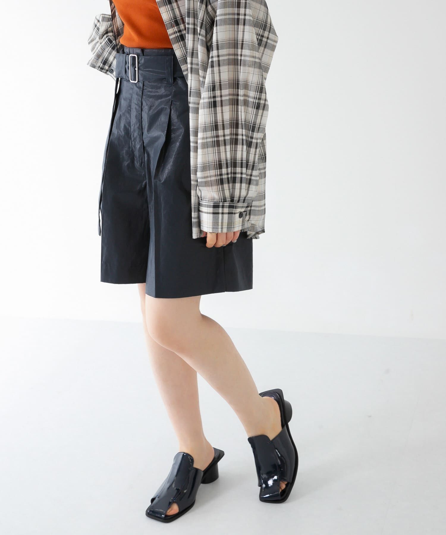  「ベルテッドコーティングハーフパンツ」|その他|