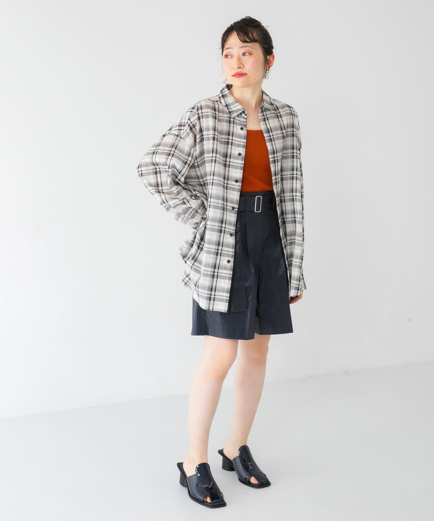  「ベルテッドコーティングハーフパンツ」|その他|