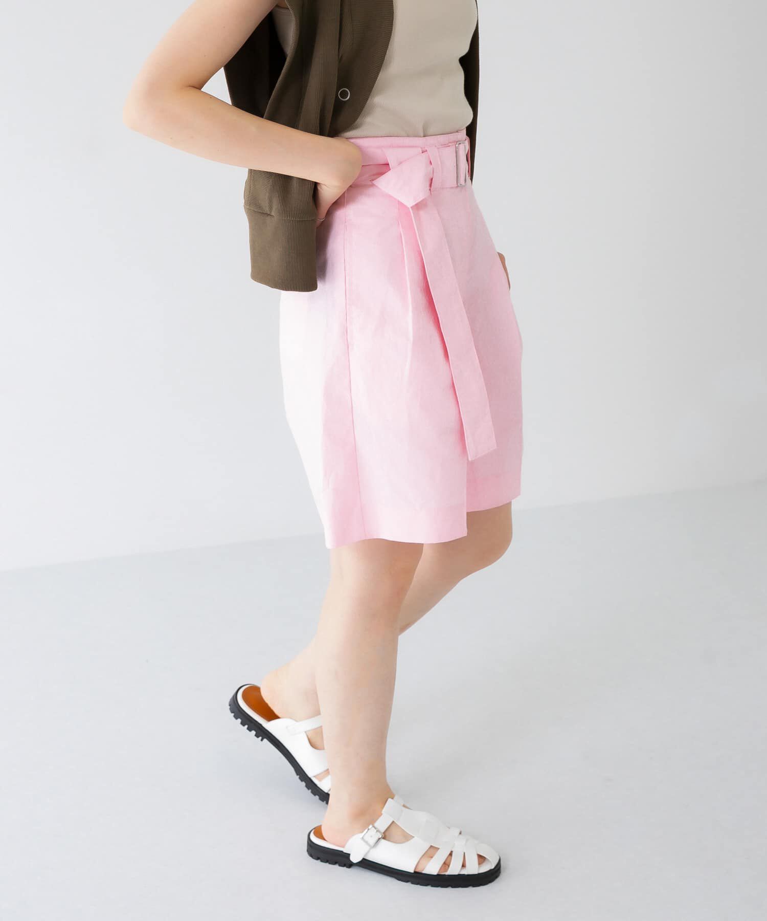  「ベルテッドコーティングハーフパンツ」|その他|