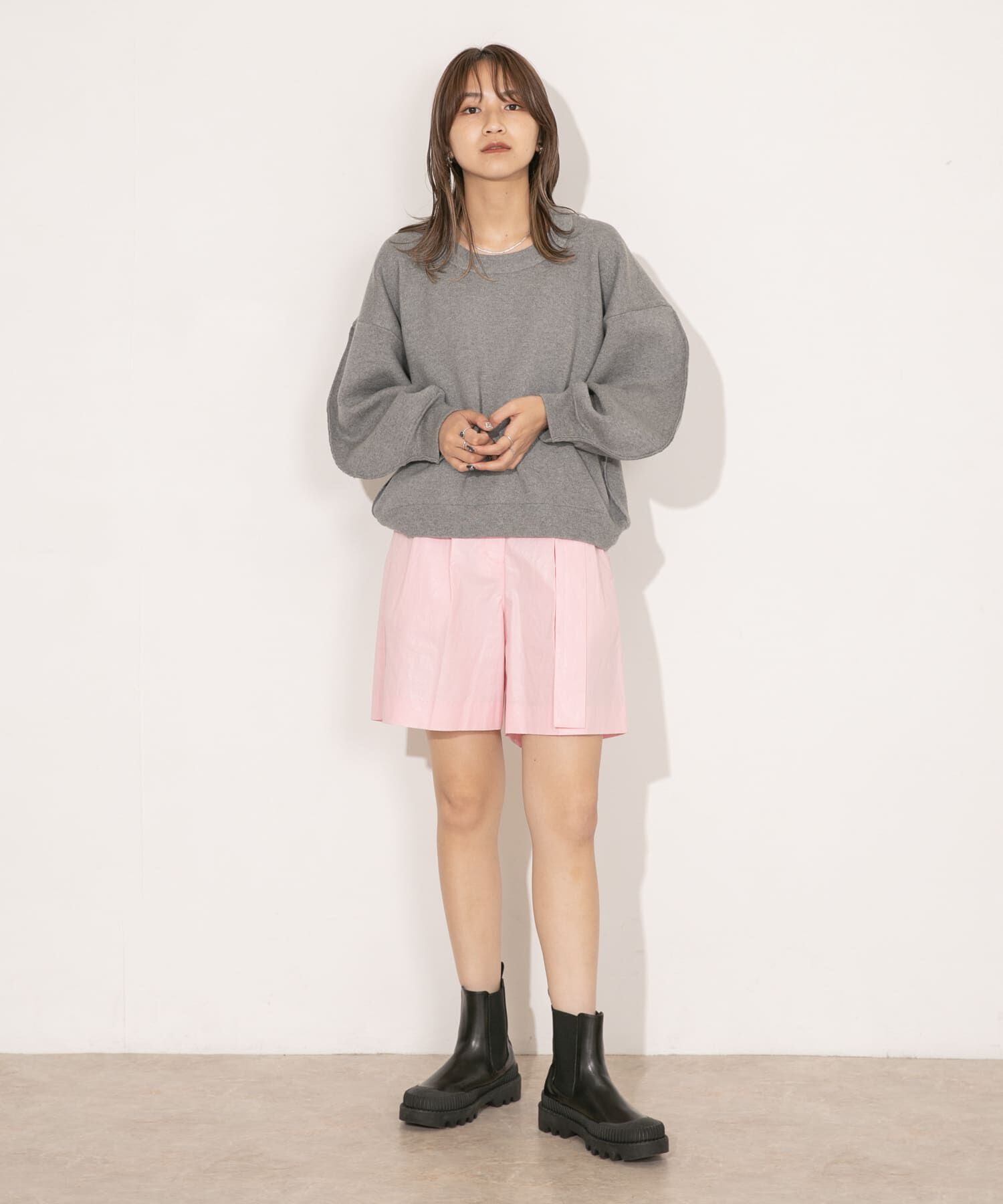  「ベルテッドコーティングハーフパンツ」|その他|