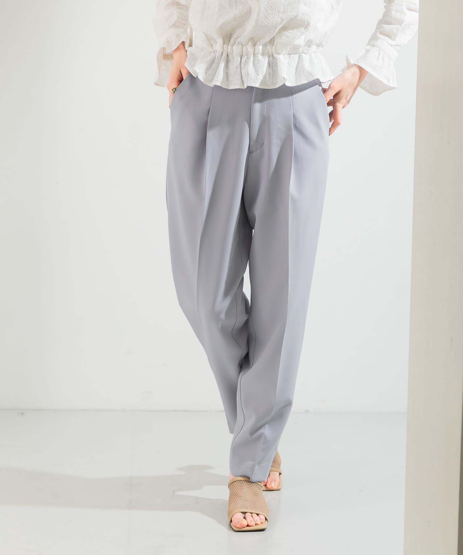  「illi　ワンタックスリムテーパードパンツ」|その他|