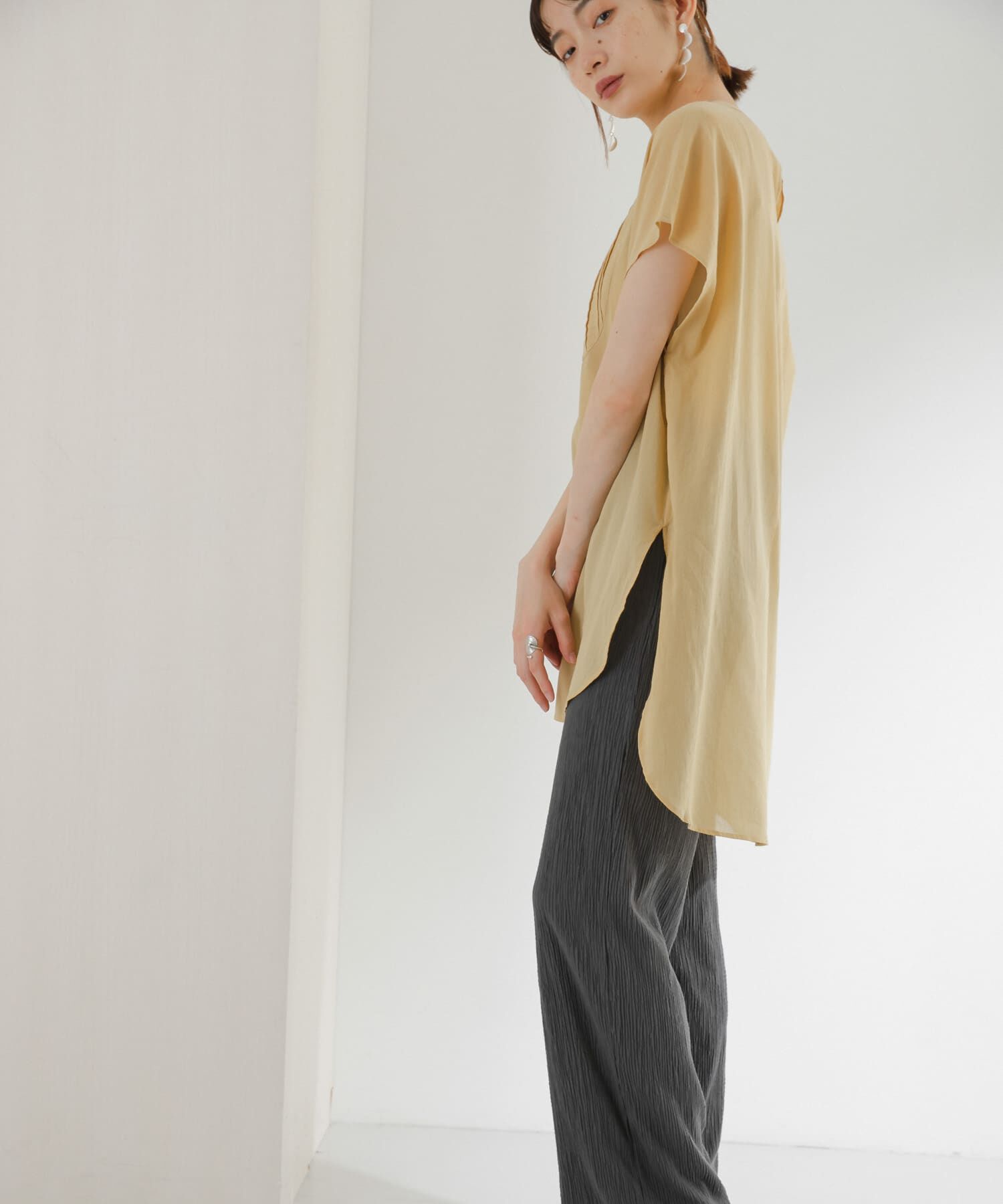  「コットンタッチプリーツパンツ」|その他|