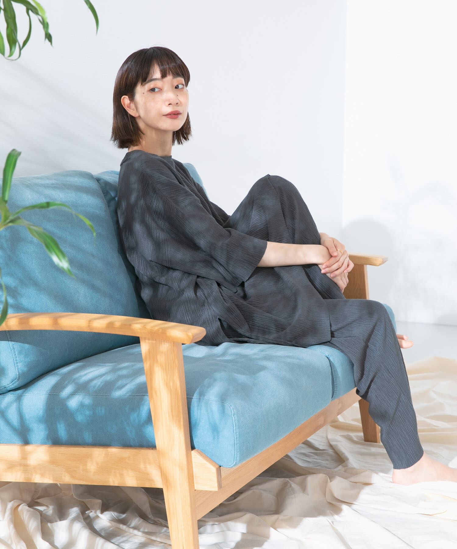  「コットンタッチプリーツパンツ」|その他|