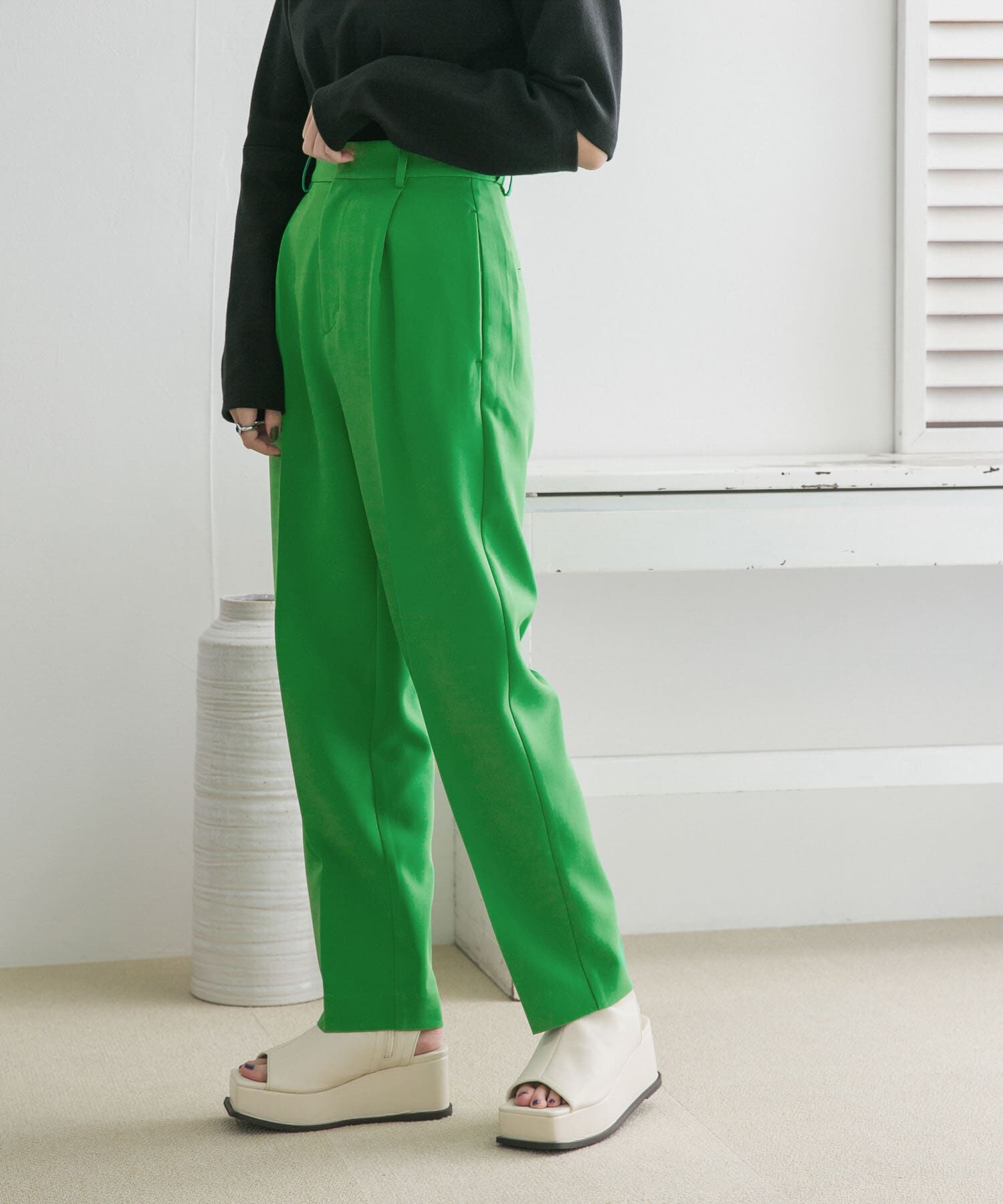  「illi　ワンタックセンタープレスパンツ」|その他|