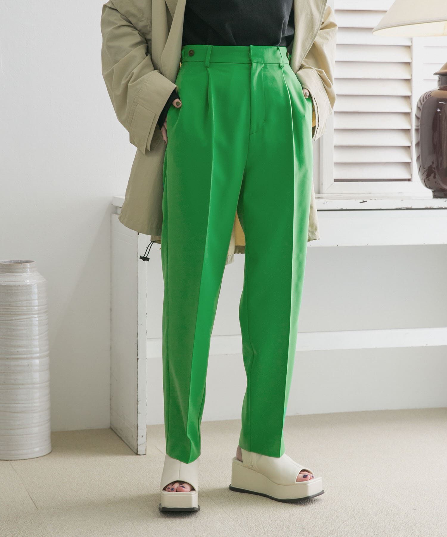  「illi　ワンタックセンタープレスパンツ」|その他|