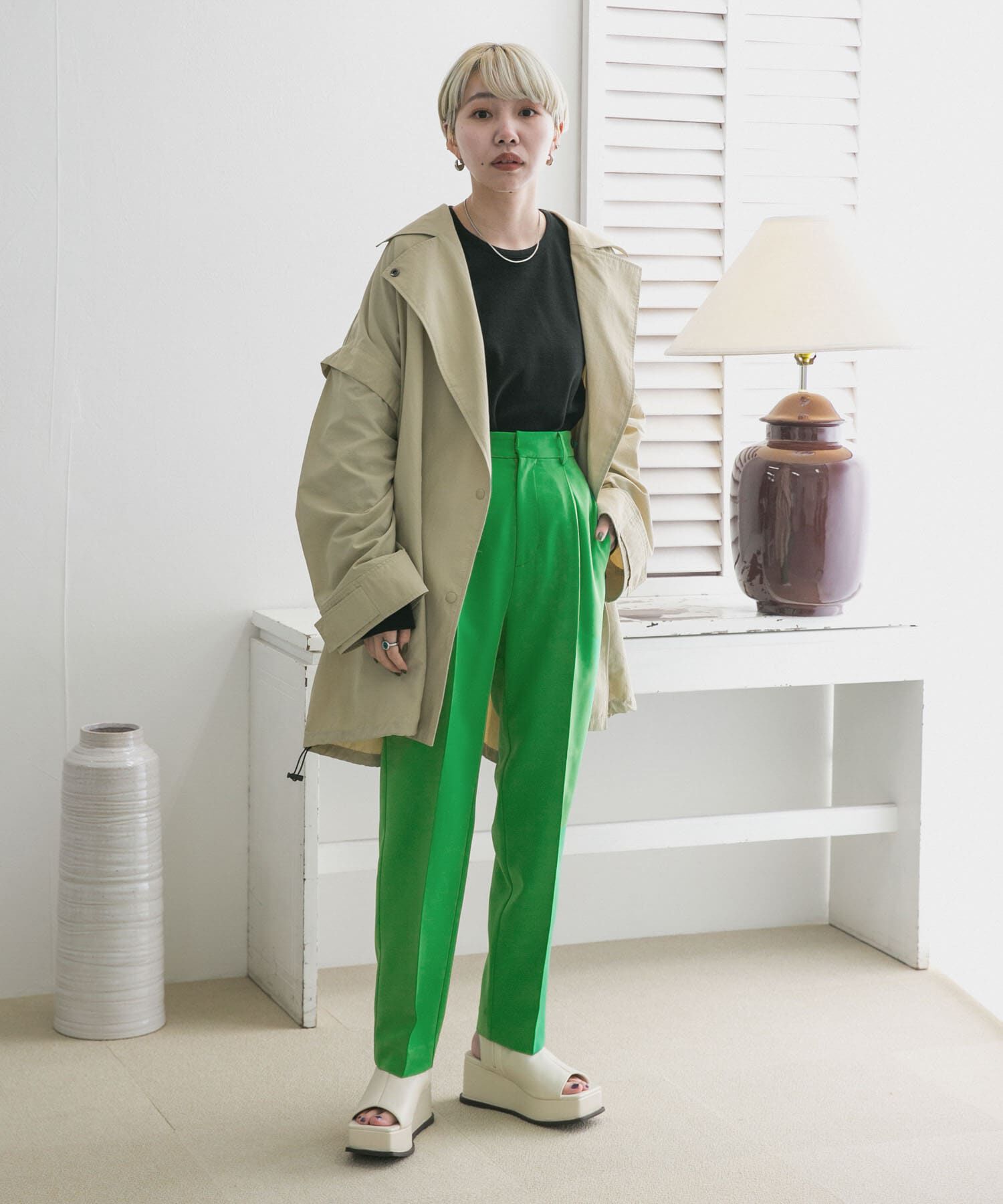  「illi　ワンタックセンタープレスパンツ」|その他|