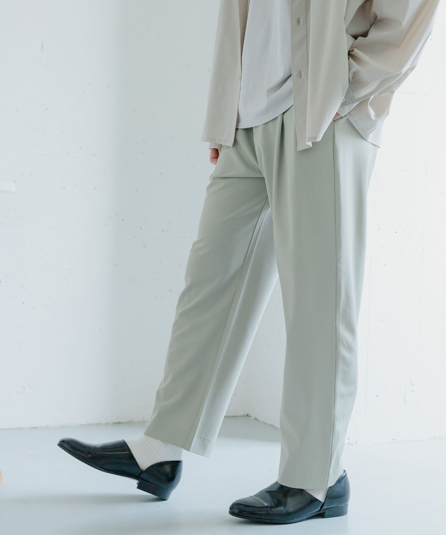 SENSE OF PLACE by URBAN RESEARCH「『イージーケア/セットアップ対応』ダブルタックテーパードスラックス」|その他|