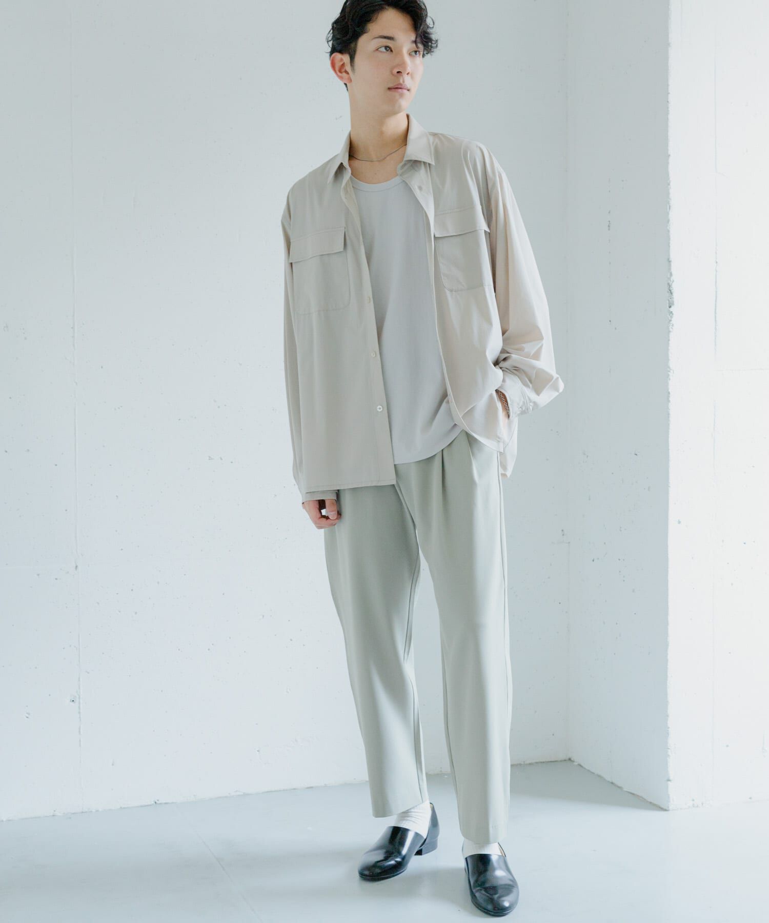 SENSE OF PLACE by URBAN RESEARCH「『イージーケア/セットアップ対応』ダブルタックテーパードスラックス」|その他|