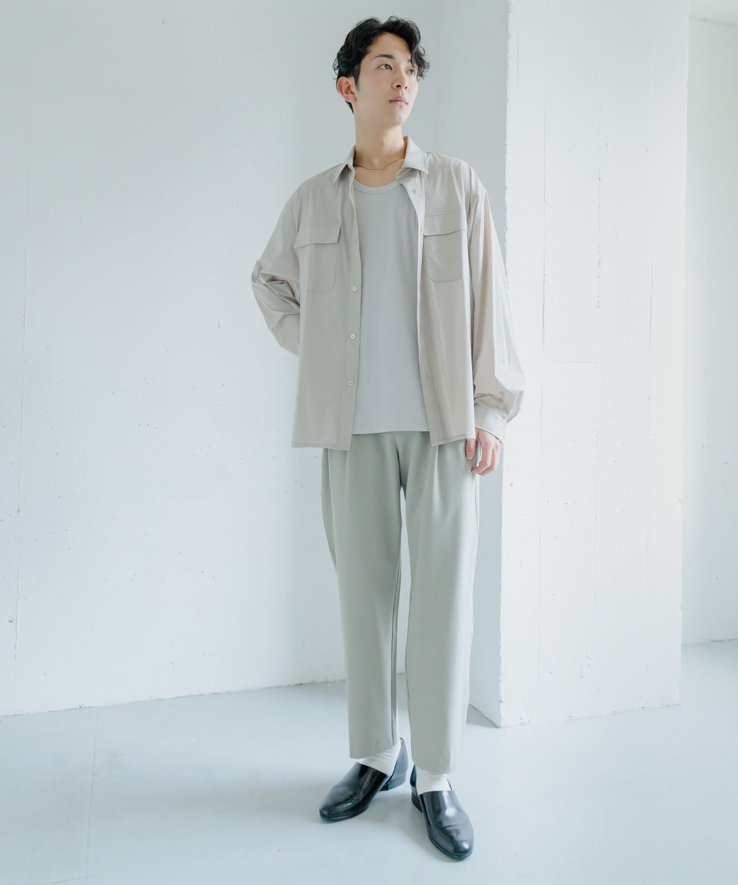 SENSE OF PLACE by URBAN RESEARCH「『イージーケア/セットアップ対応』ダブルタックテーパードスラックス」|その他|