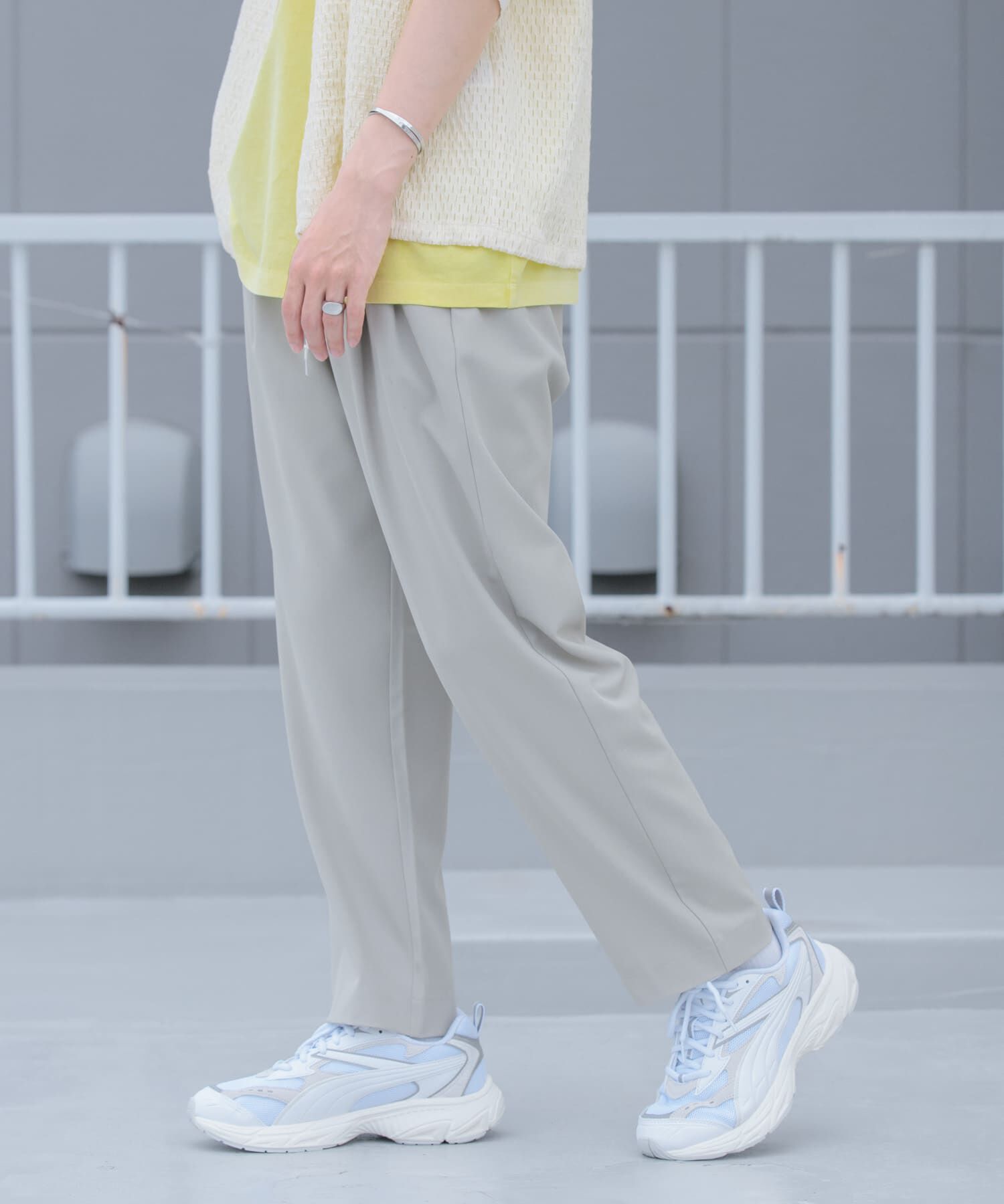 SENSE OF PLACE by URBAN RESEARCH「『イージーケア/セットアップ対応』ダブルタックテーパードスラックス」|その他|