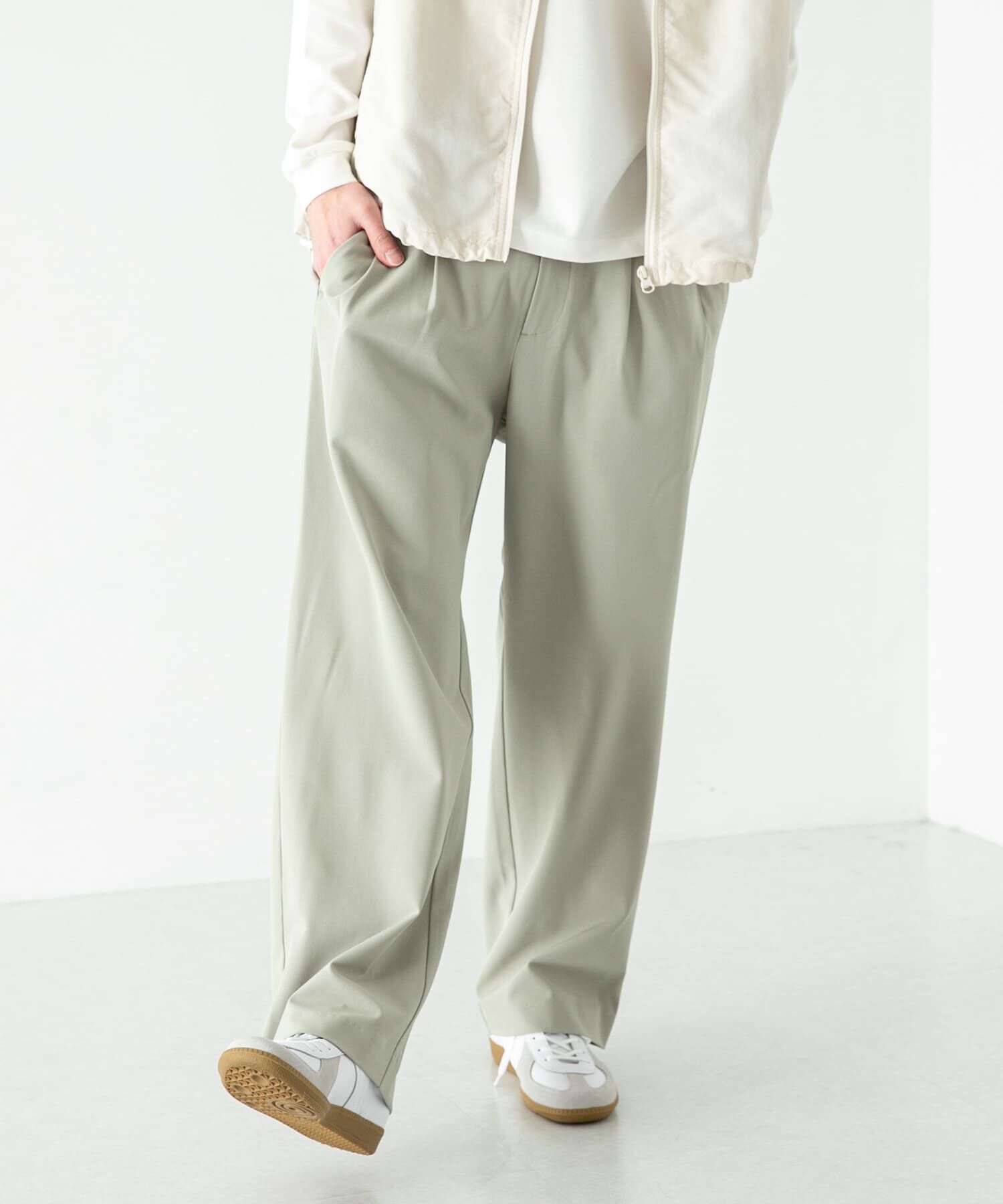 SENSE OF PLACE by URBAN RESEARCH「『イージーケア/セットアップ対応』ダブルタックワイドスラックス」|その他|