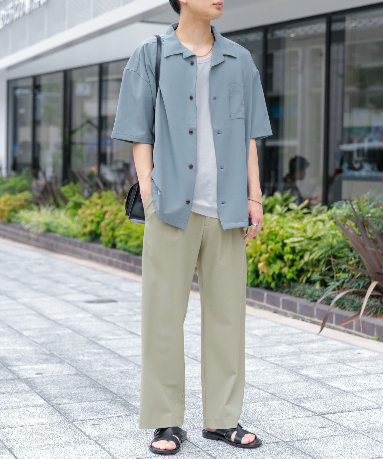 SENSE OF PLACE by URBAN RESEARCH「『イージーケア/セットアップ対応』ダブルタックワイドスラックス」|その他|