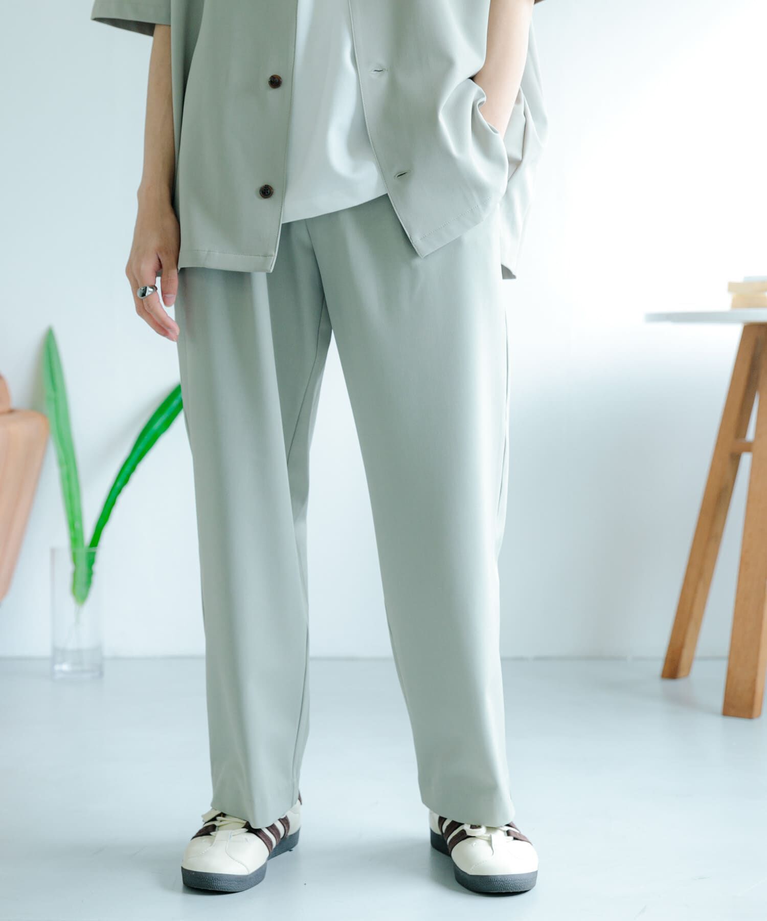 SENSE OF PLACE by URBAN RESEARCH「『イージーケア/セットアップ対応』ダブルタックワイドスラックス」|その他|