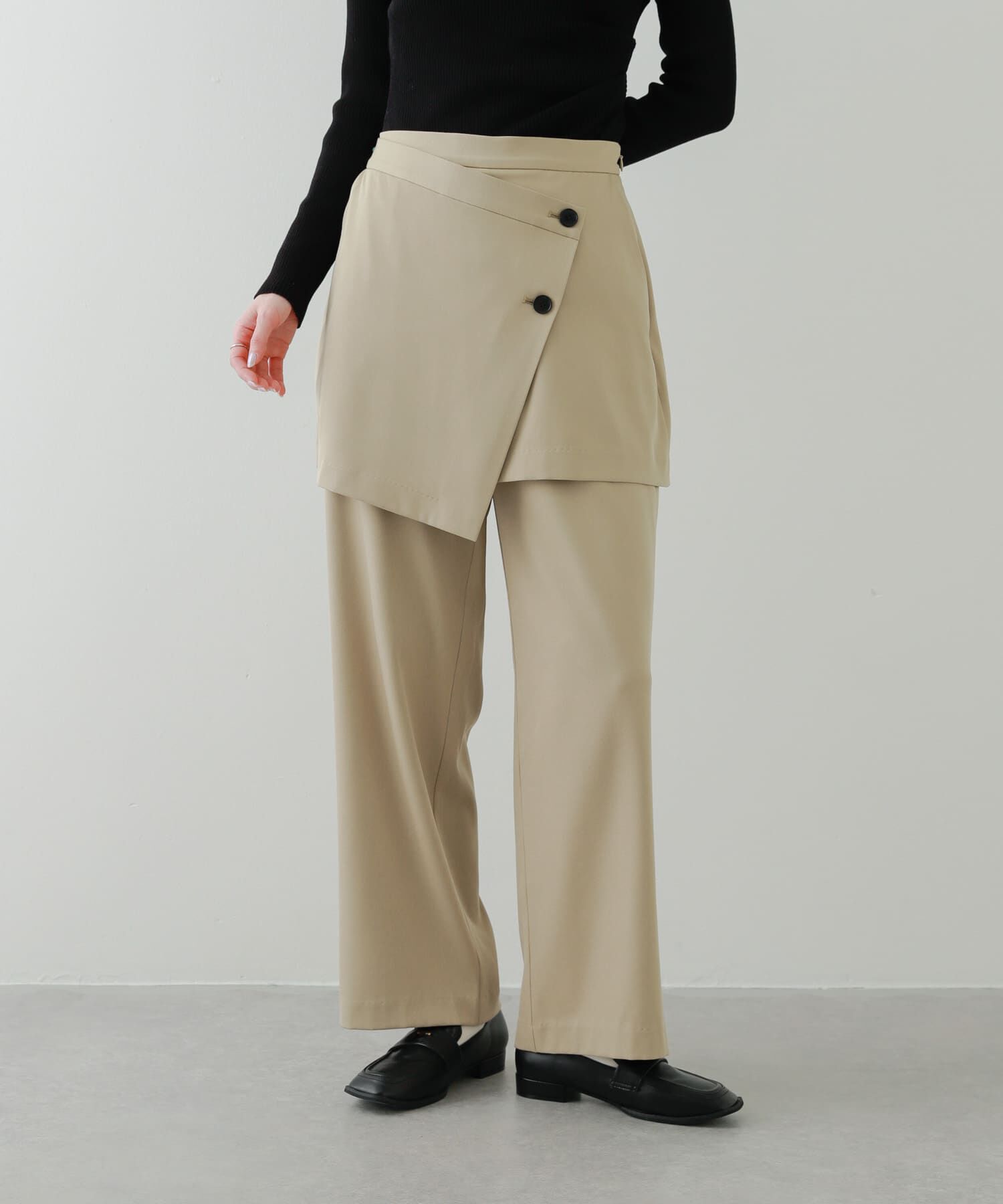 SENSE OF PLACE by URBAN RESEARCH「レイヤードパンツ」|その他|ベージュ