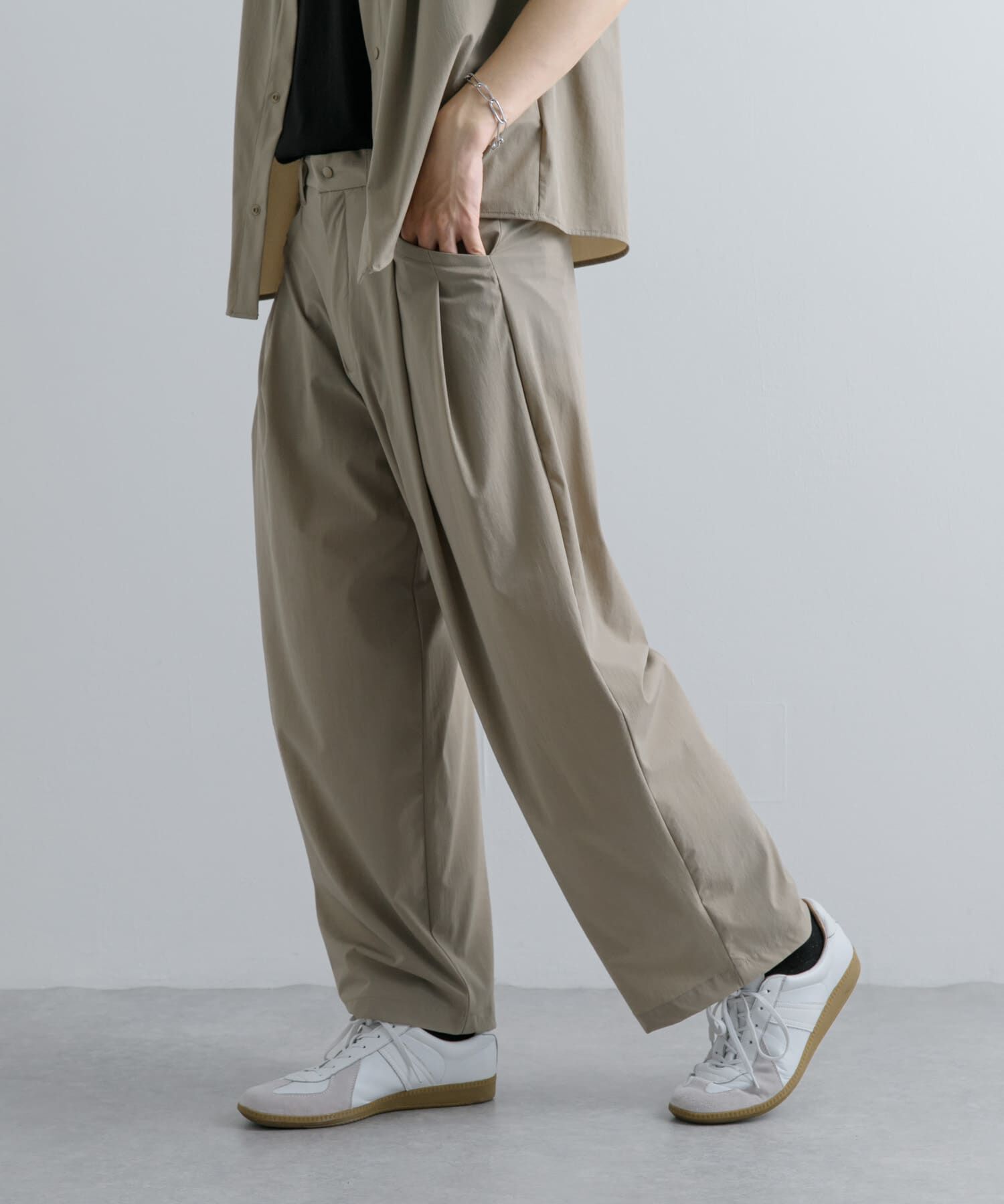 SENSE OF PLACE by URBAN RESEARCH「Uiscel　4WAYストレッチ2タックワイドパンツ」|その他|