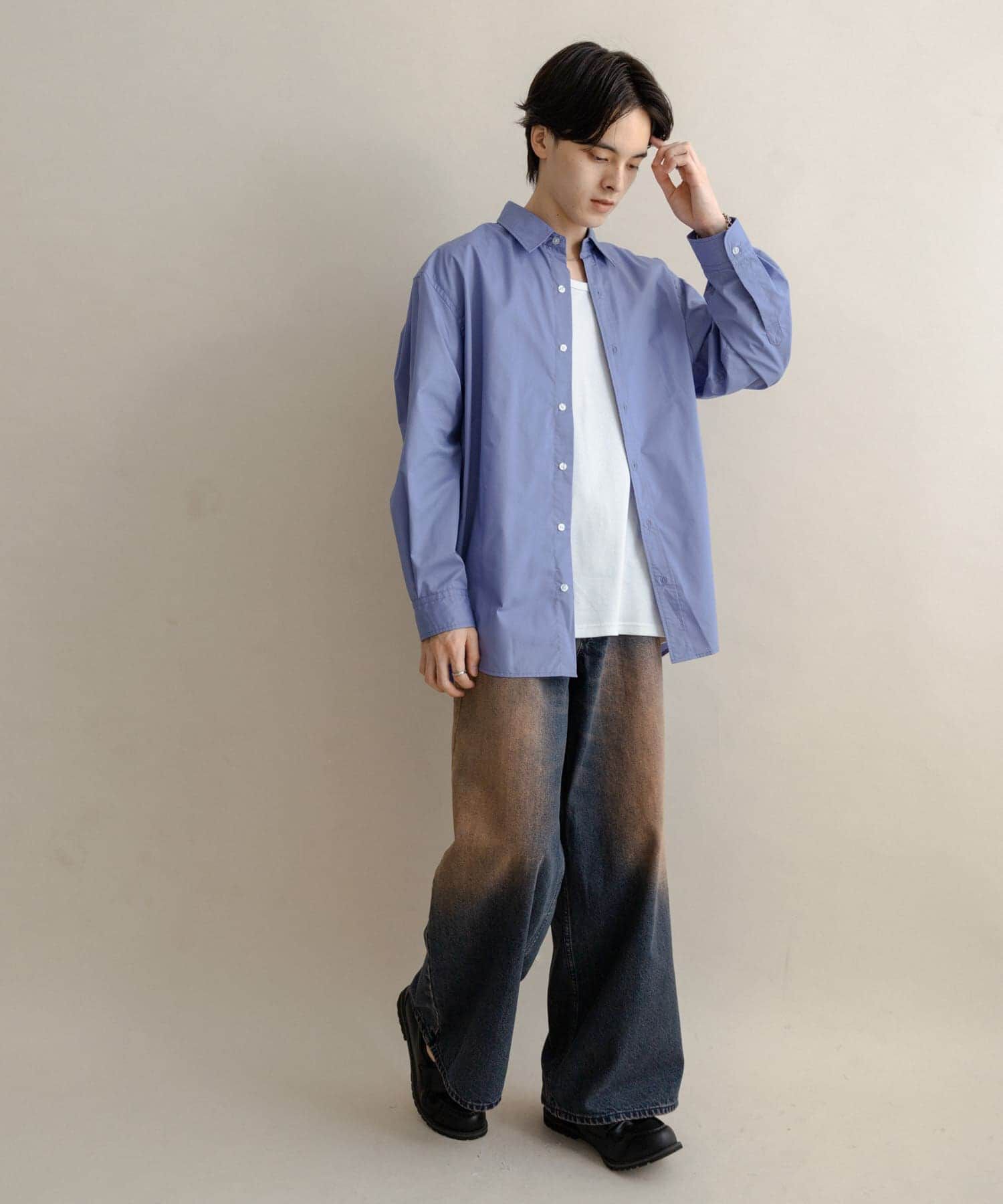 SENSE OF PLACE by URBAN RESEARCH「『WEB/一部店舗限定』コンフォートレギュラーカラーシャツ」|シャツ・ブラウス|