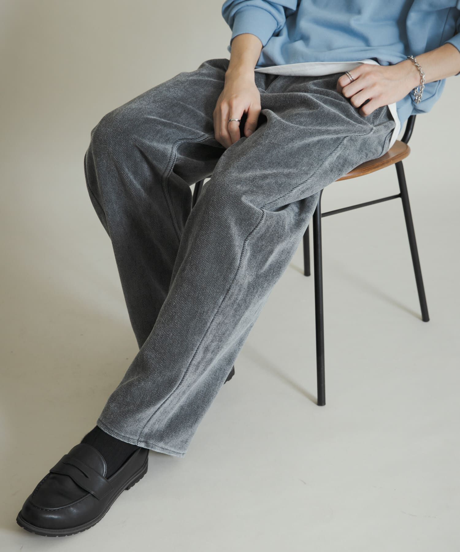 SENSE OF PLACE by URBAN RESEARCH「ヴィンテージツイルカーブパンツ」|その他|ブラック