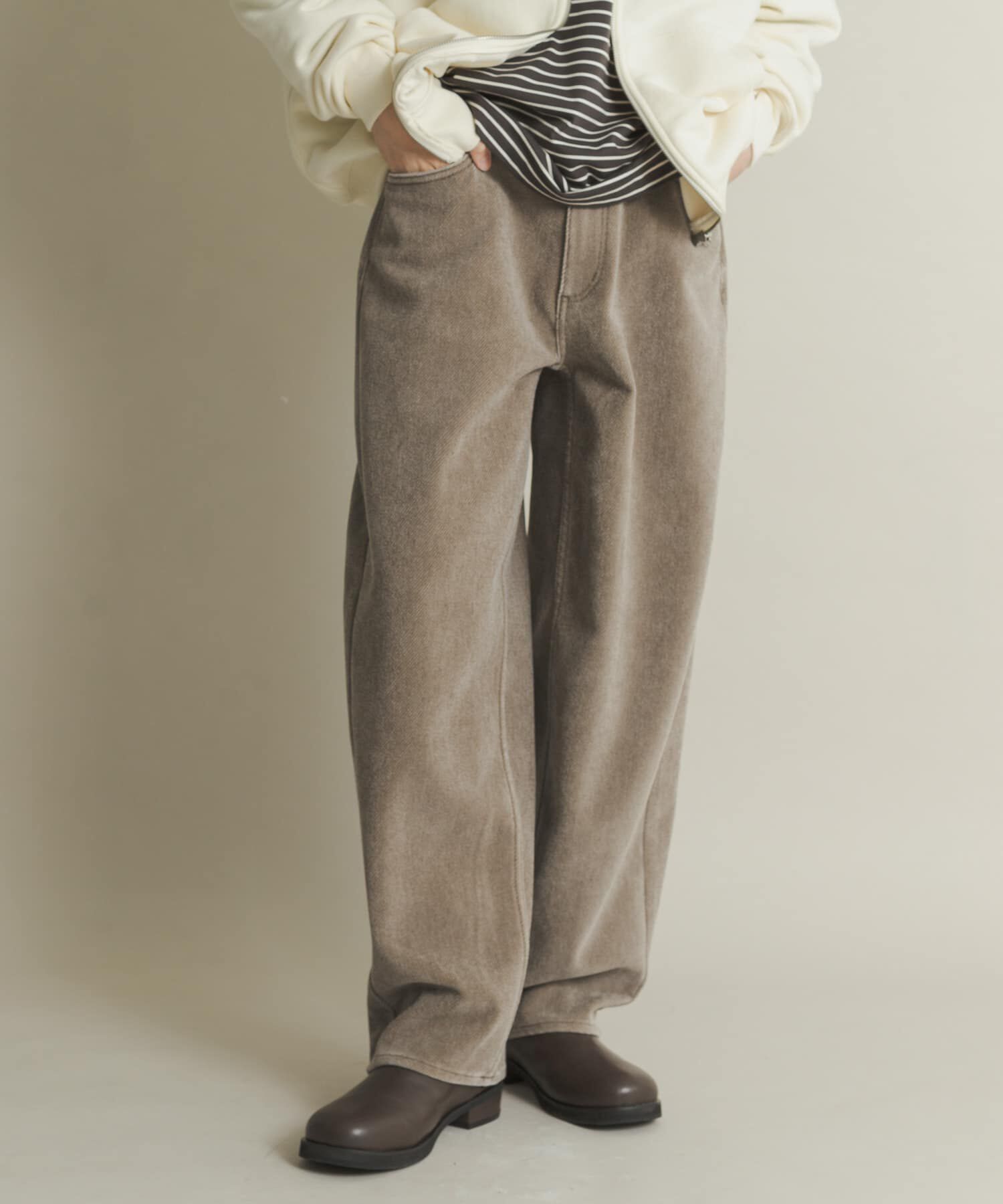 SENSE OF PLACE by URBAN RESEARCH「ヴィンテージツイルカーブパンツ」|その他|ブラウン