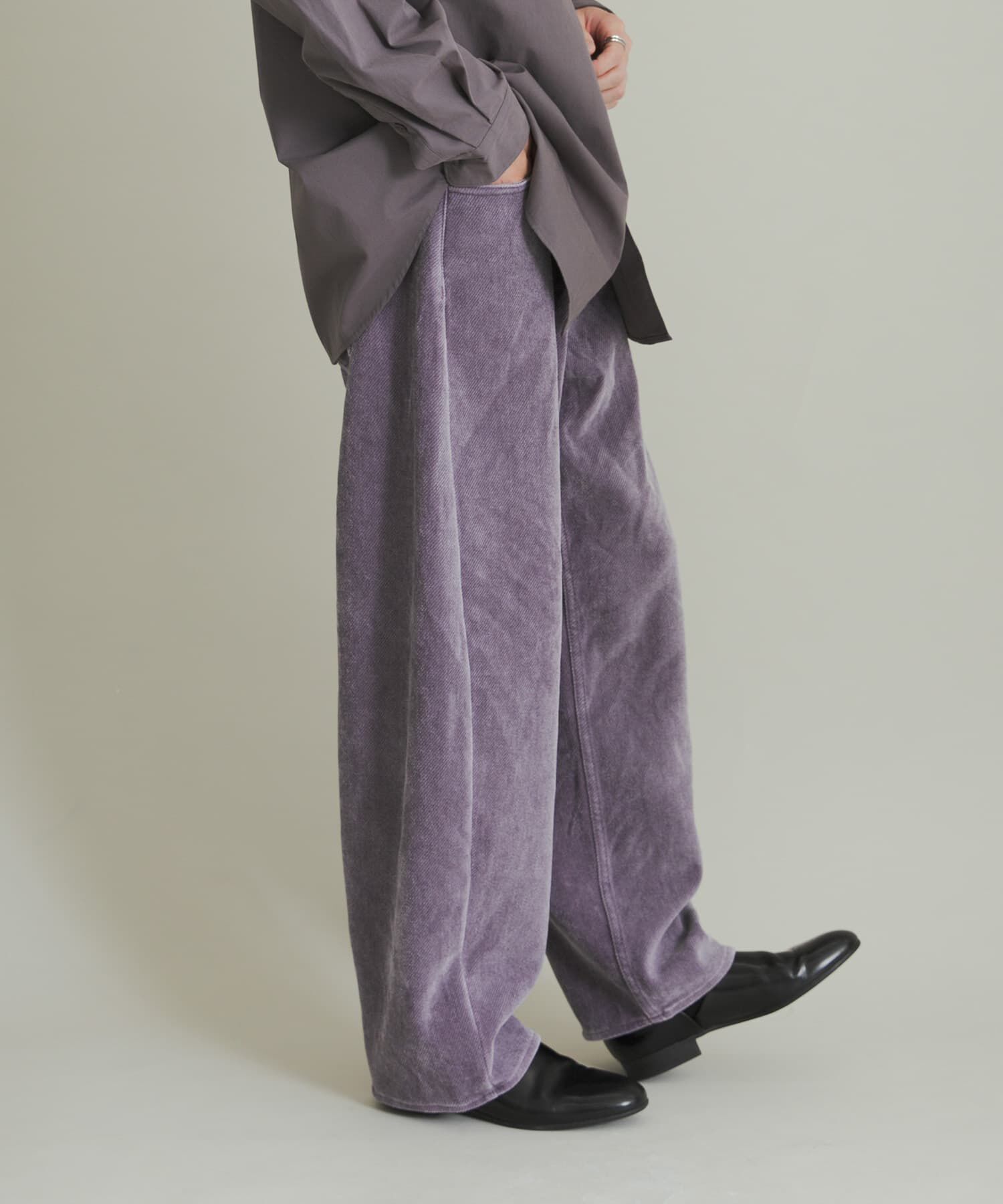 SENSE OF PLACE by URBAN RESEARCH「ヴィンテージツイルカーブパンツ」|その他|パープル