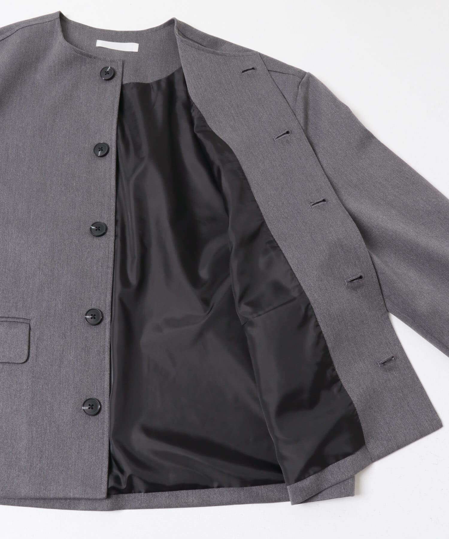 SENSE OF PLACE by URBAN RESEARCH「コンフォートクルーネックジャケット」|ノーカラーコート|