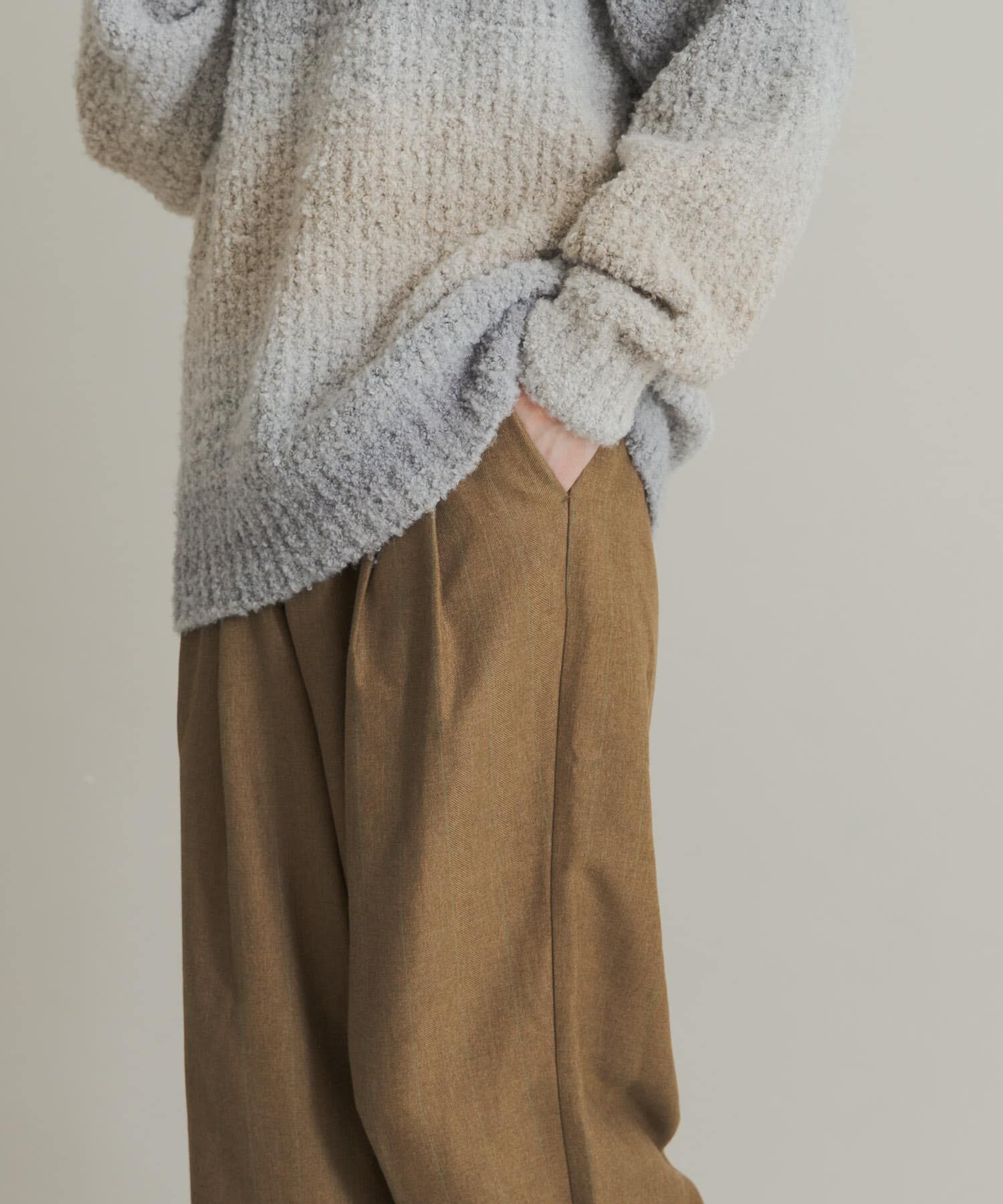 SENSE OF PLACE by URBAN RESEARCH「ウールタッチストライプワイドフレアパンツ」|その他|