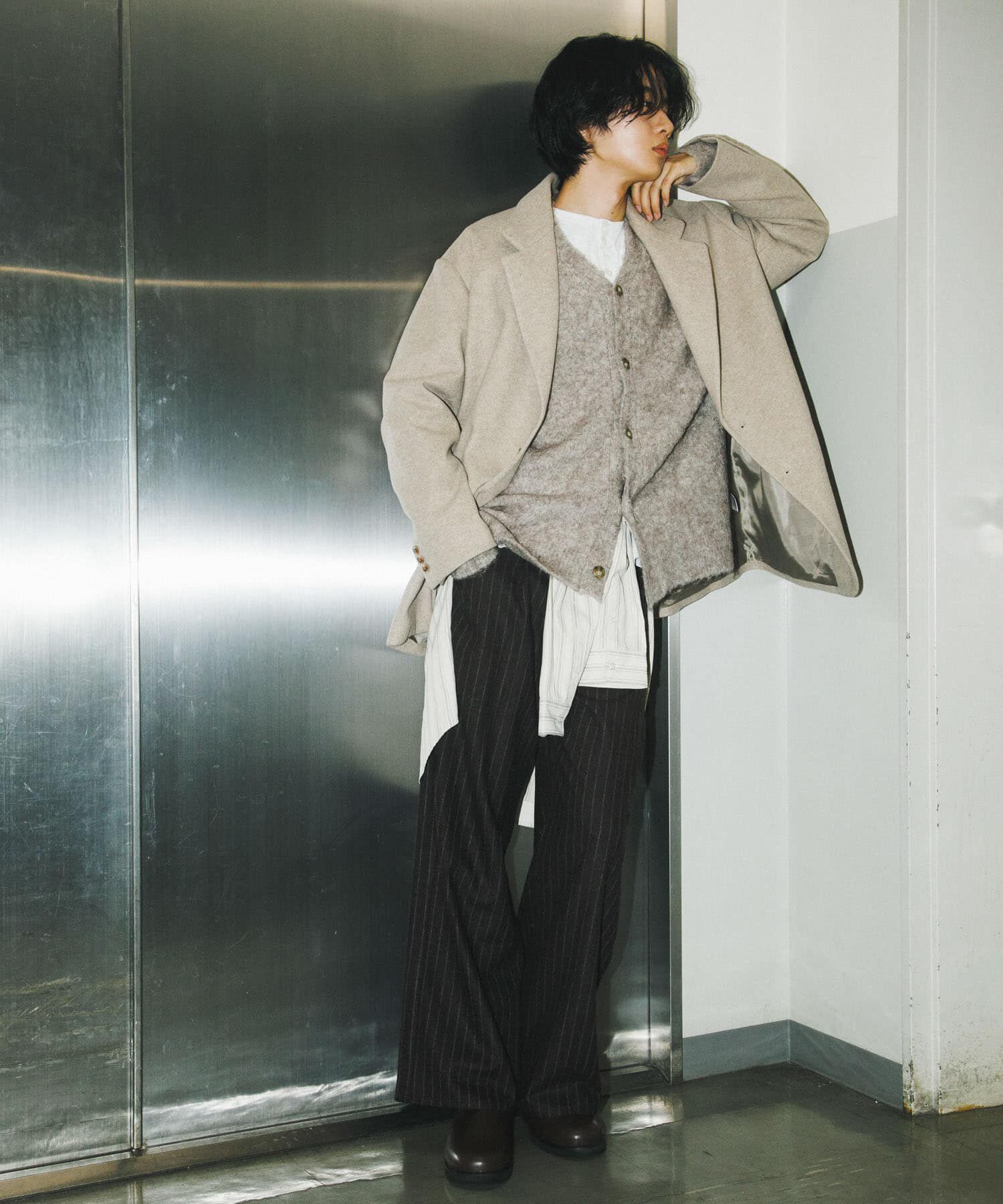 SENSE OF PLACE by URBAN RESEARCH「ルーズミドルジャケット」|その他|ライトベージュ