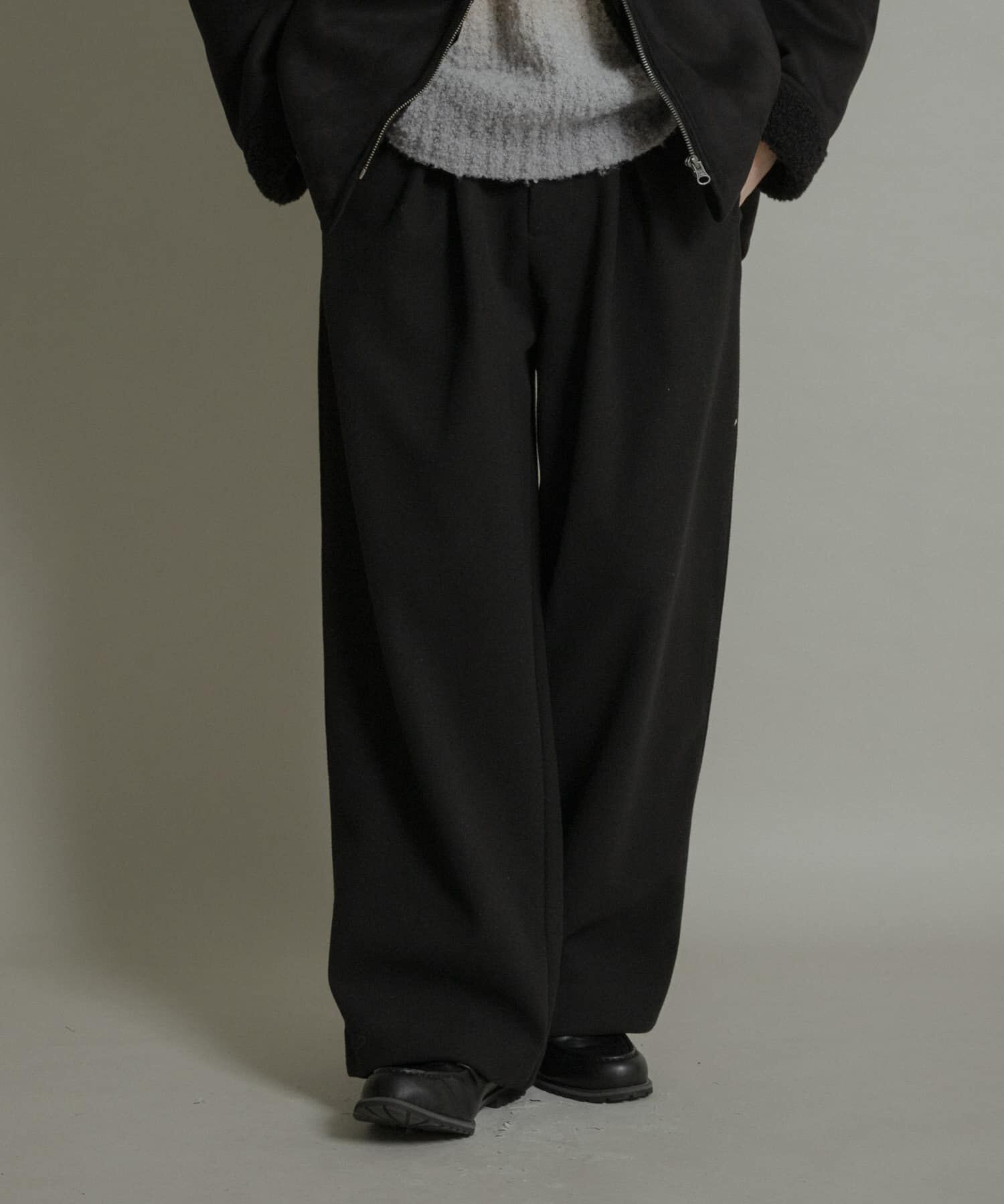 SENSE OF PLACE by URBAN RESEARCH「ジャージメルトンタックワイドパンツ」|その他|