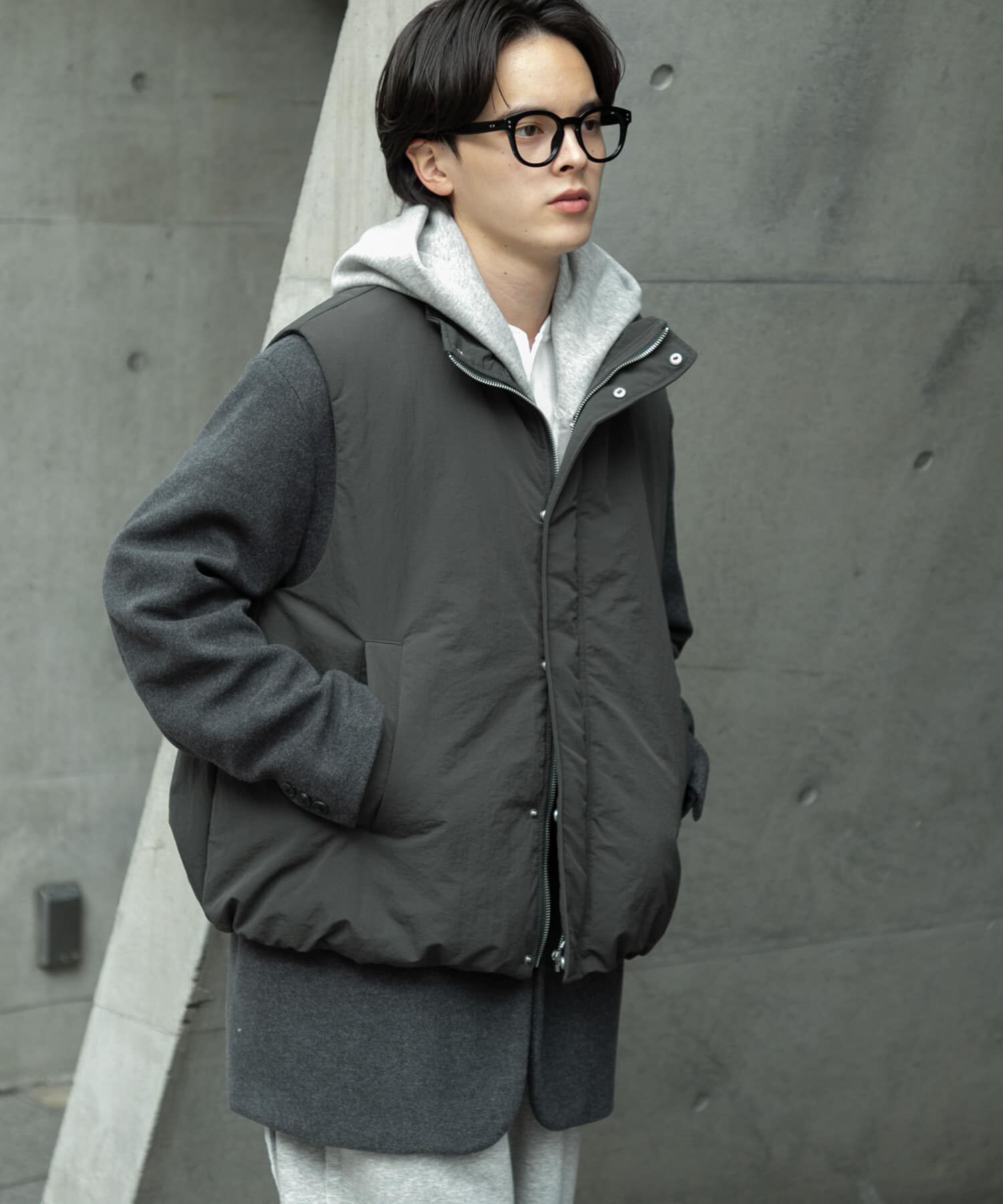 SENSE OF PLACE by URBAN RESEARCH「ナイロンユーティリティーベスト」|ダウンベスト・ベスト|