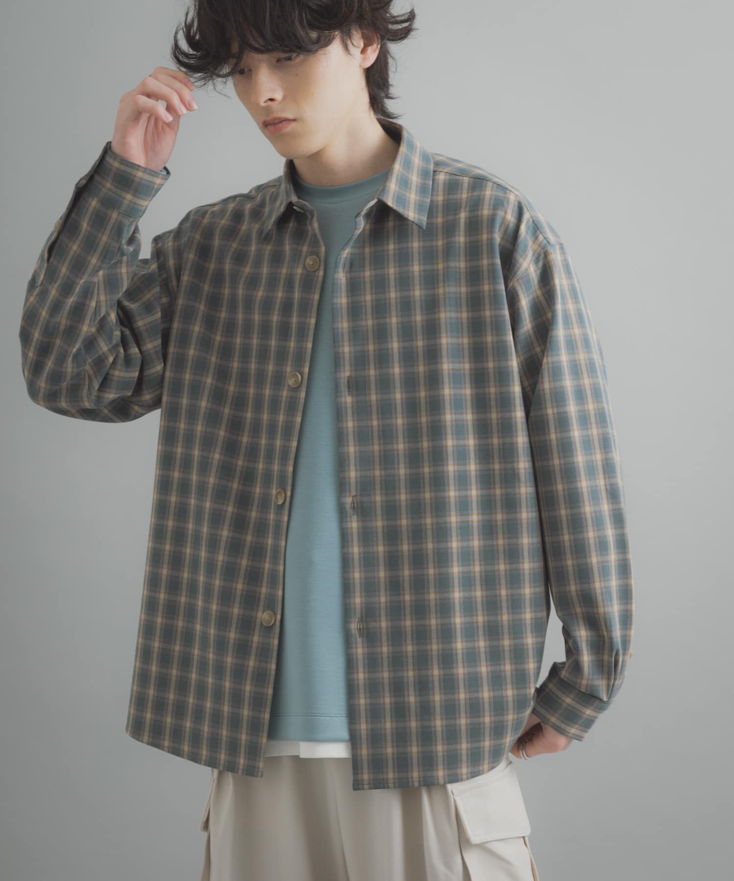 SENSE OF PLACE by URBAN RESEARCH「『ユニセックス』『イージーケア』カラールーズシャツ」|シャツ・ブラウス|