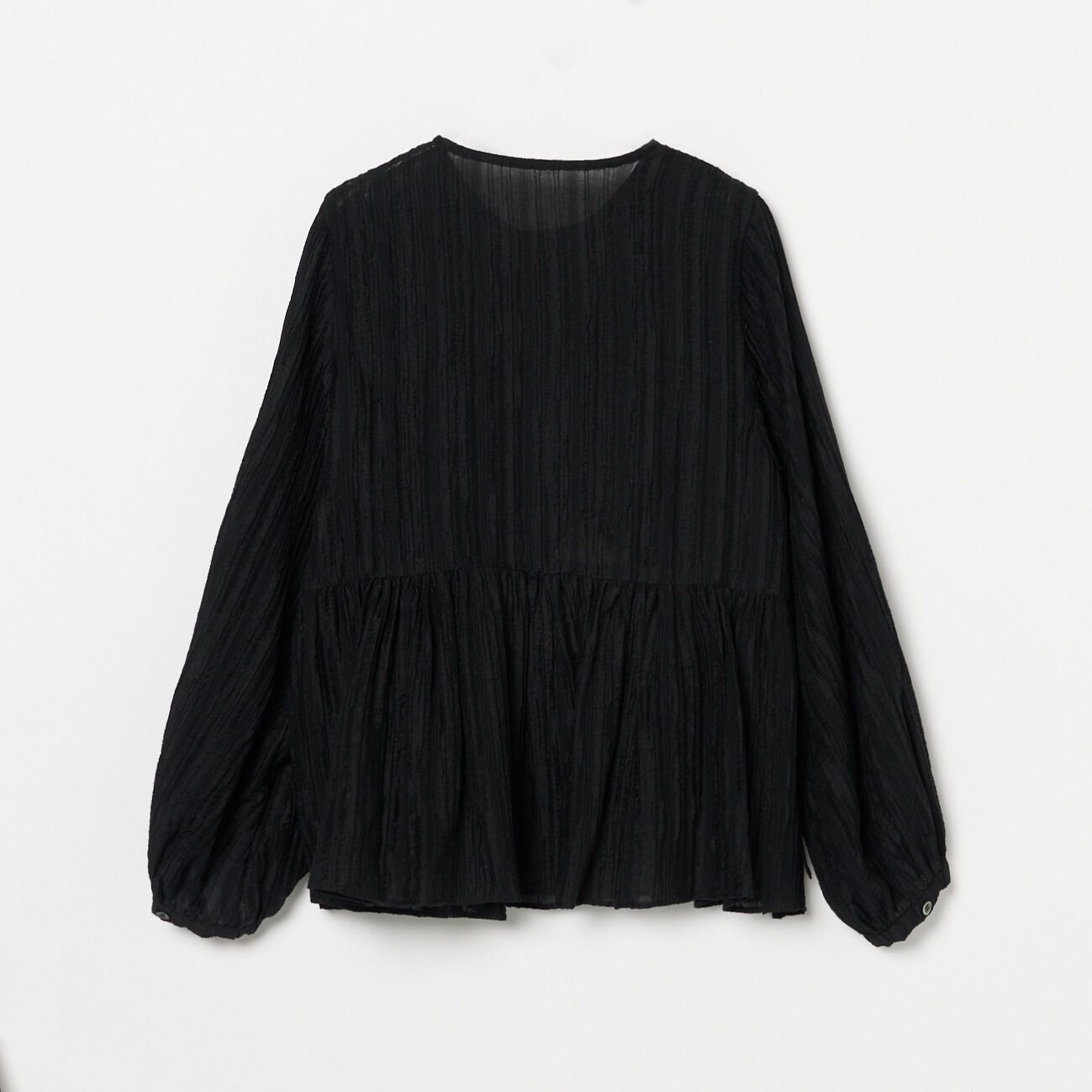 HELIOPOLE「HELIOPOLE STRIPED CREPE SIDE SLIT BLOUSE」|シャツ・ブラウス|