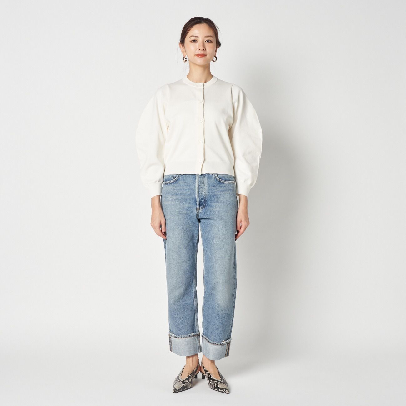 HELIOPOLE「HELIOPOLE BANANA SLEEVE KNIT CARDIGAN」|ニット・セーター|